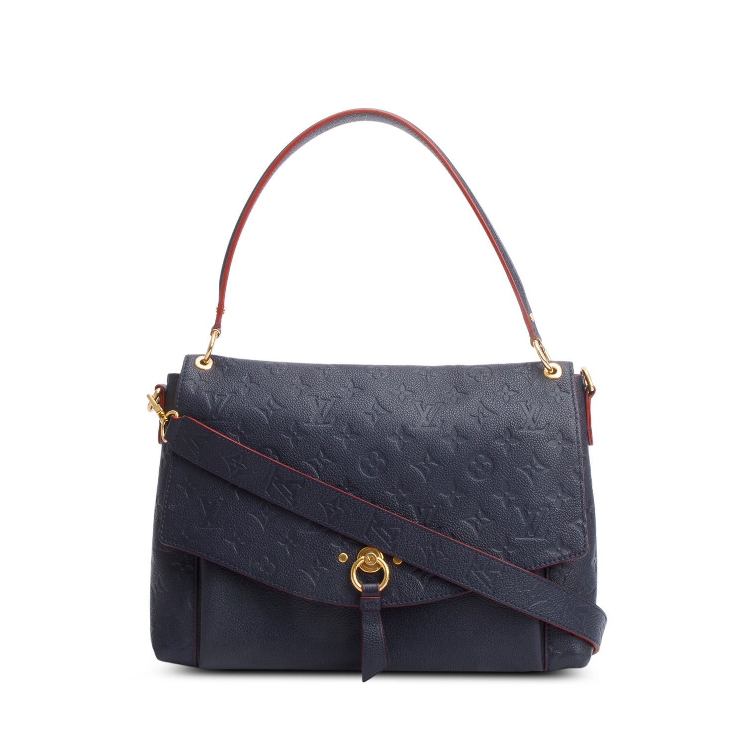 Louis Vuitton Navy Empreinte Blanche MM w/ Strap