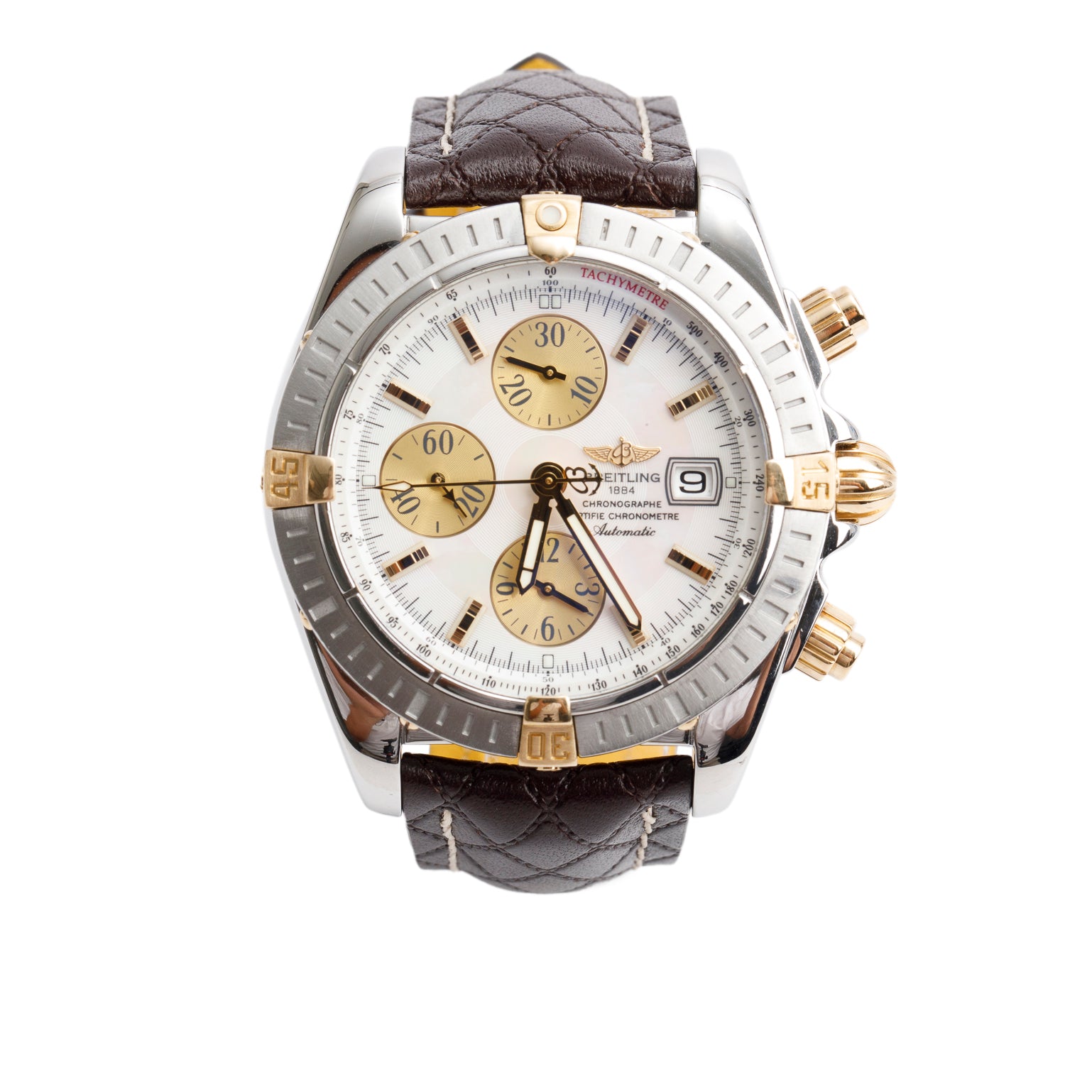 Breitling Stainless Steel & 18k Yellow Gold Chronomat Evolution 44 MM Automatic Chronograph Watch B13356