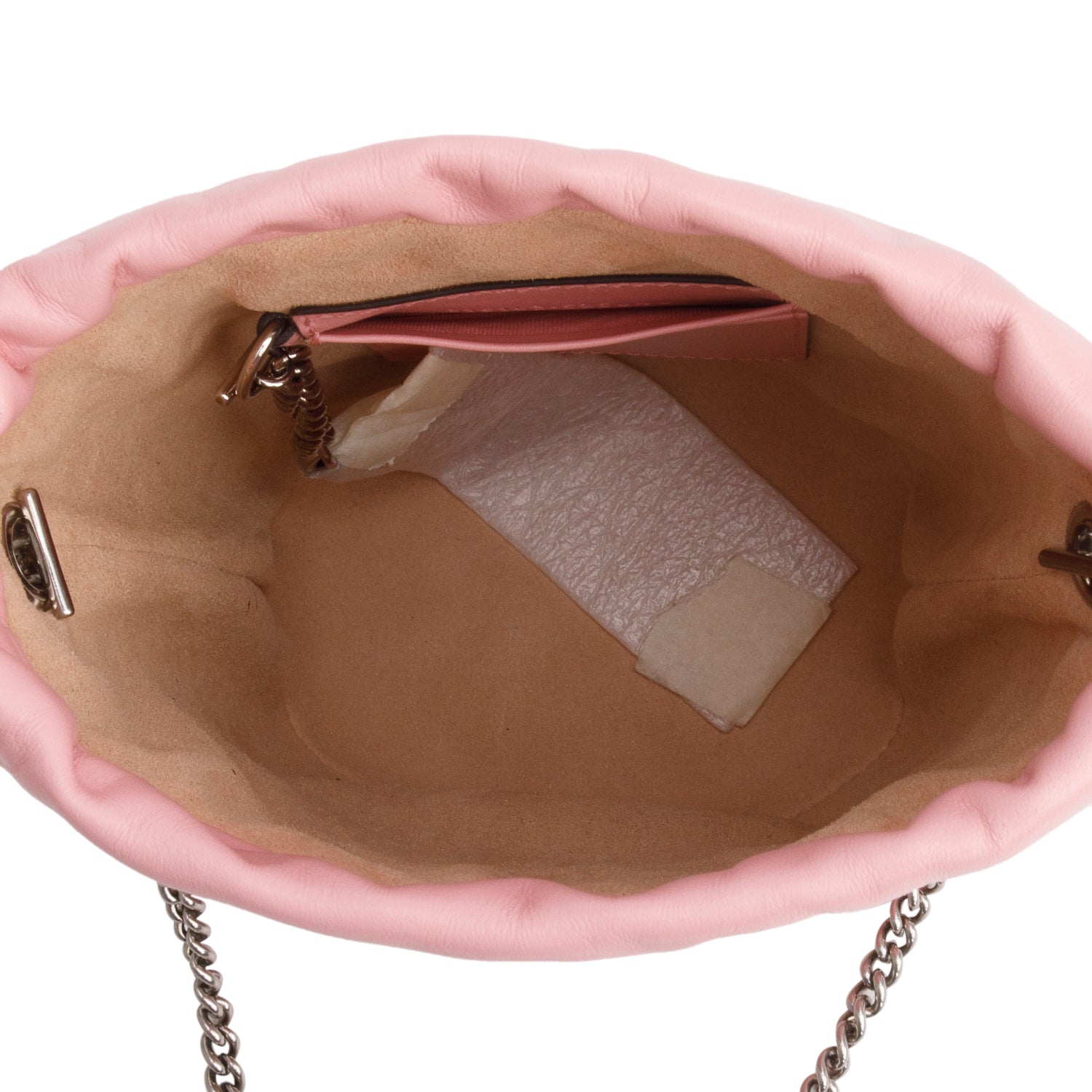 Gucci Pink Calfskin Matelasse Mini GG Marmont 2.0 Bucket Bag