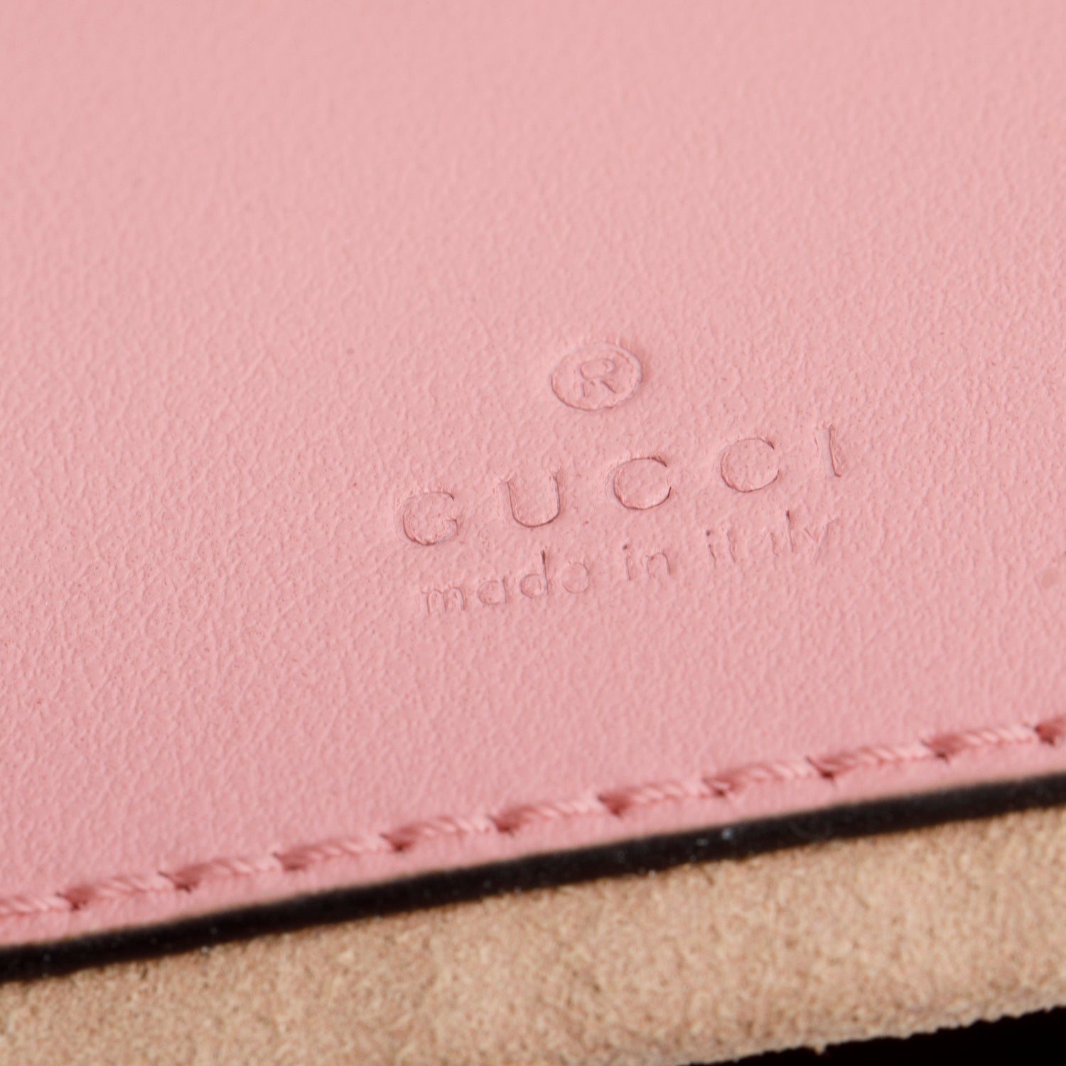 Gucci Pink Calfskin Matelasse Mini GG Marmont 2.0 Bucket Bag