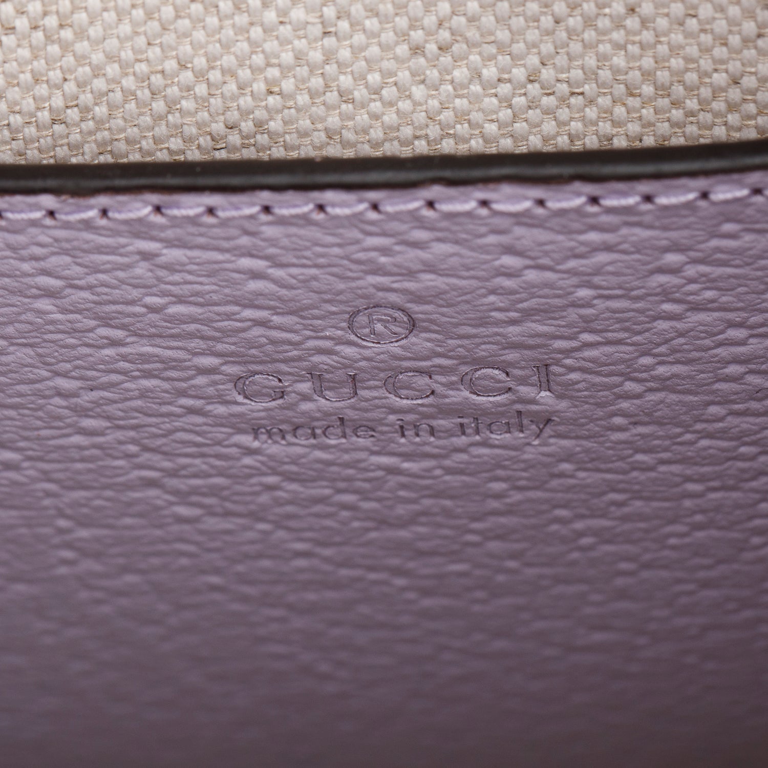 Gucci Purple Monogram Jumbo GG Textured Dollar Calfskin Mini Tote Bag w/ Strap