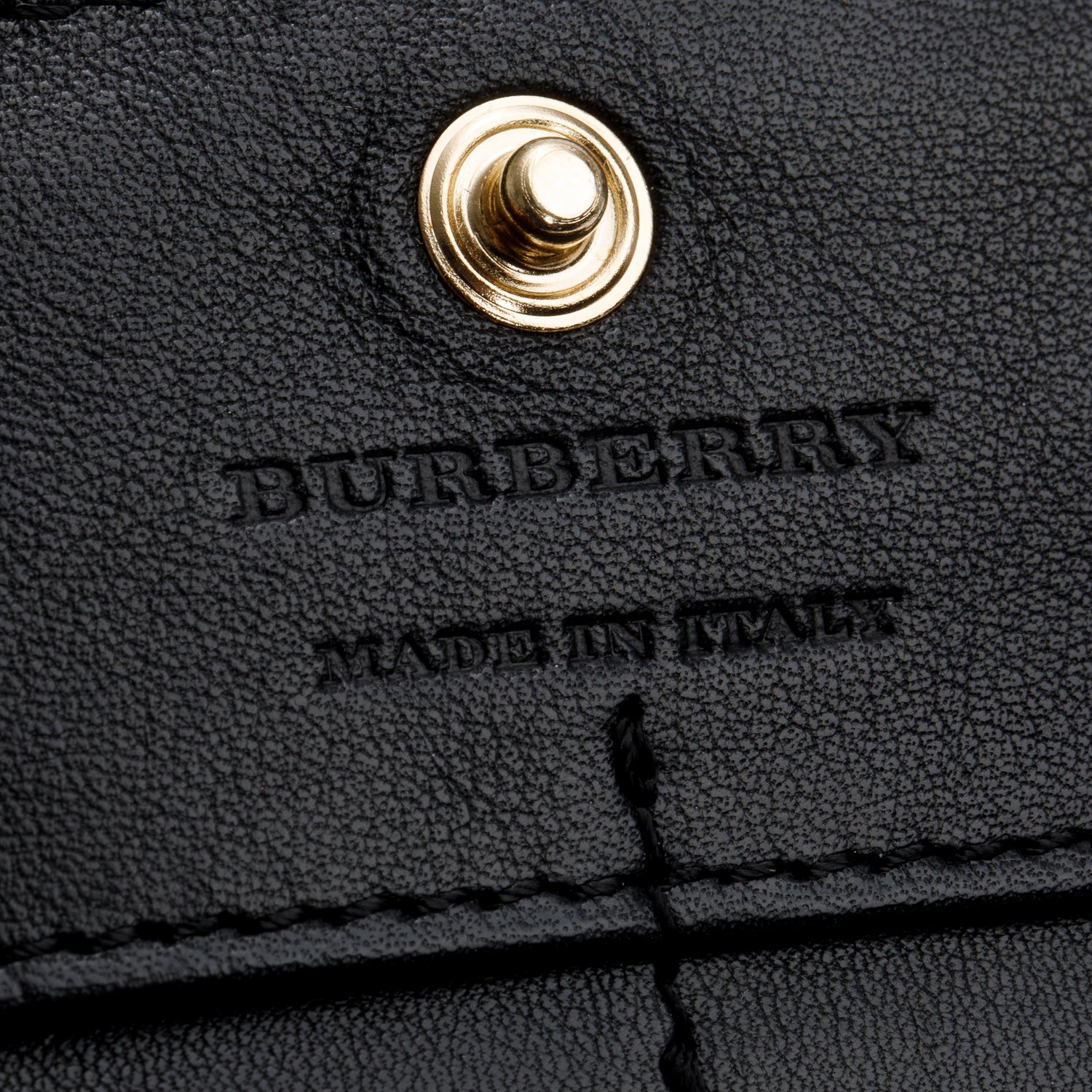 Burberry Check Canvas Black  Leather Trim Porter Continental Flap Wallet