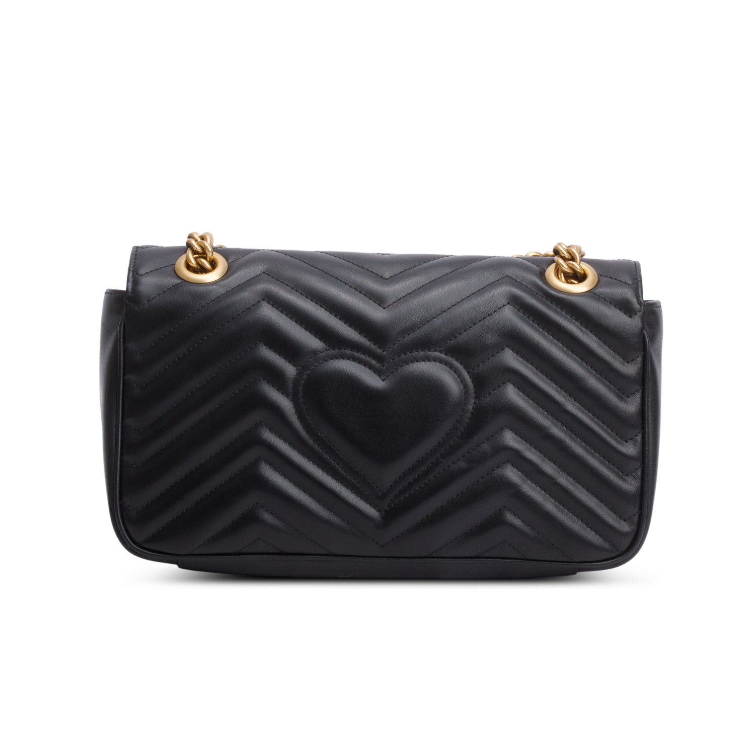 Gucci 2023 Black GG Marmont Matelasse Medium Shoulder Bag w/ Box & Receipt