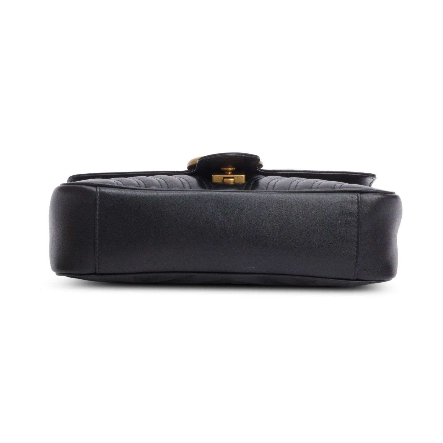 Gucci 2023 Black GG Marmont Matelasse Medium Shoulder Bag w/ Box & Receipt