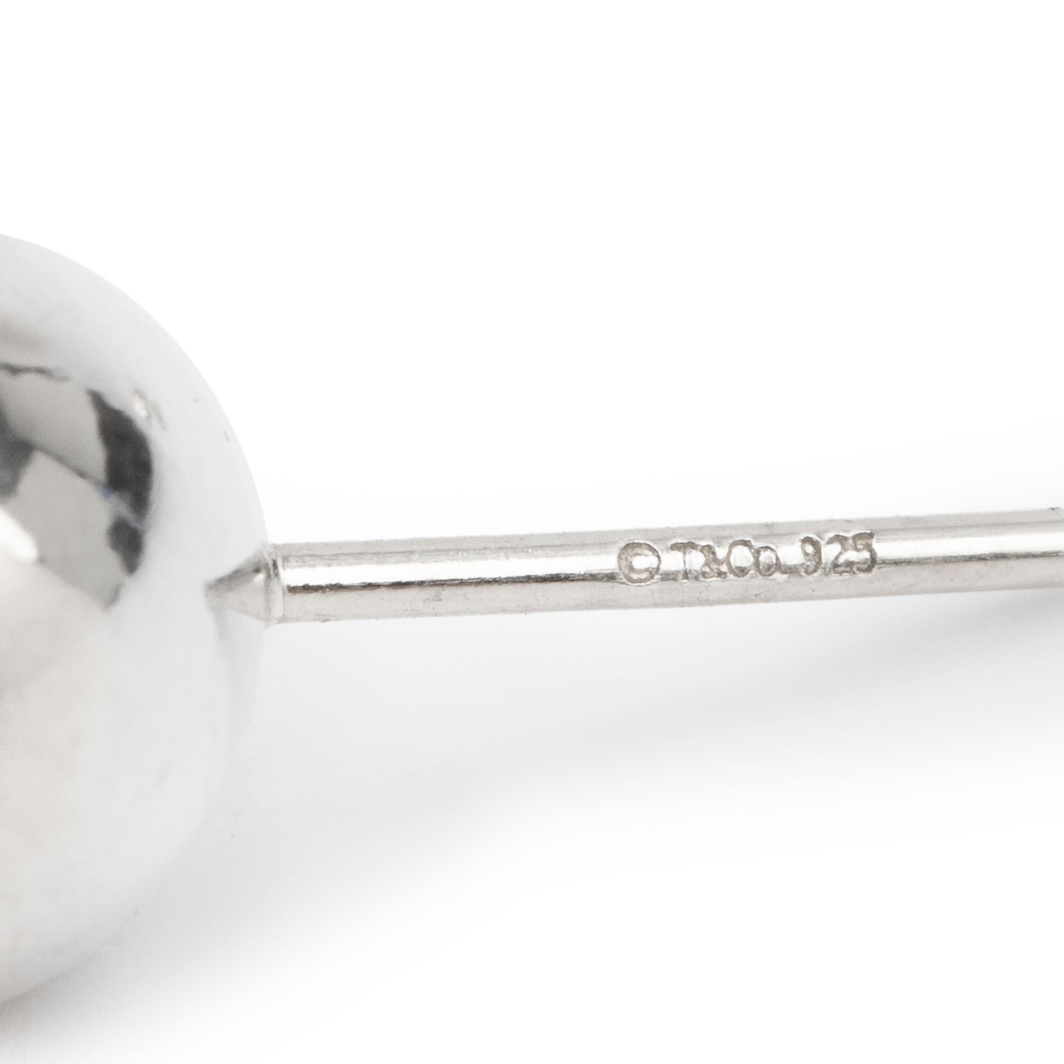 Tiffany & Co. Sterling Silver HardWear 8 MM Ball Earrings