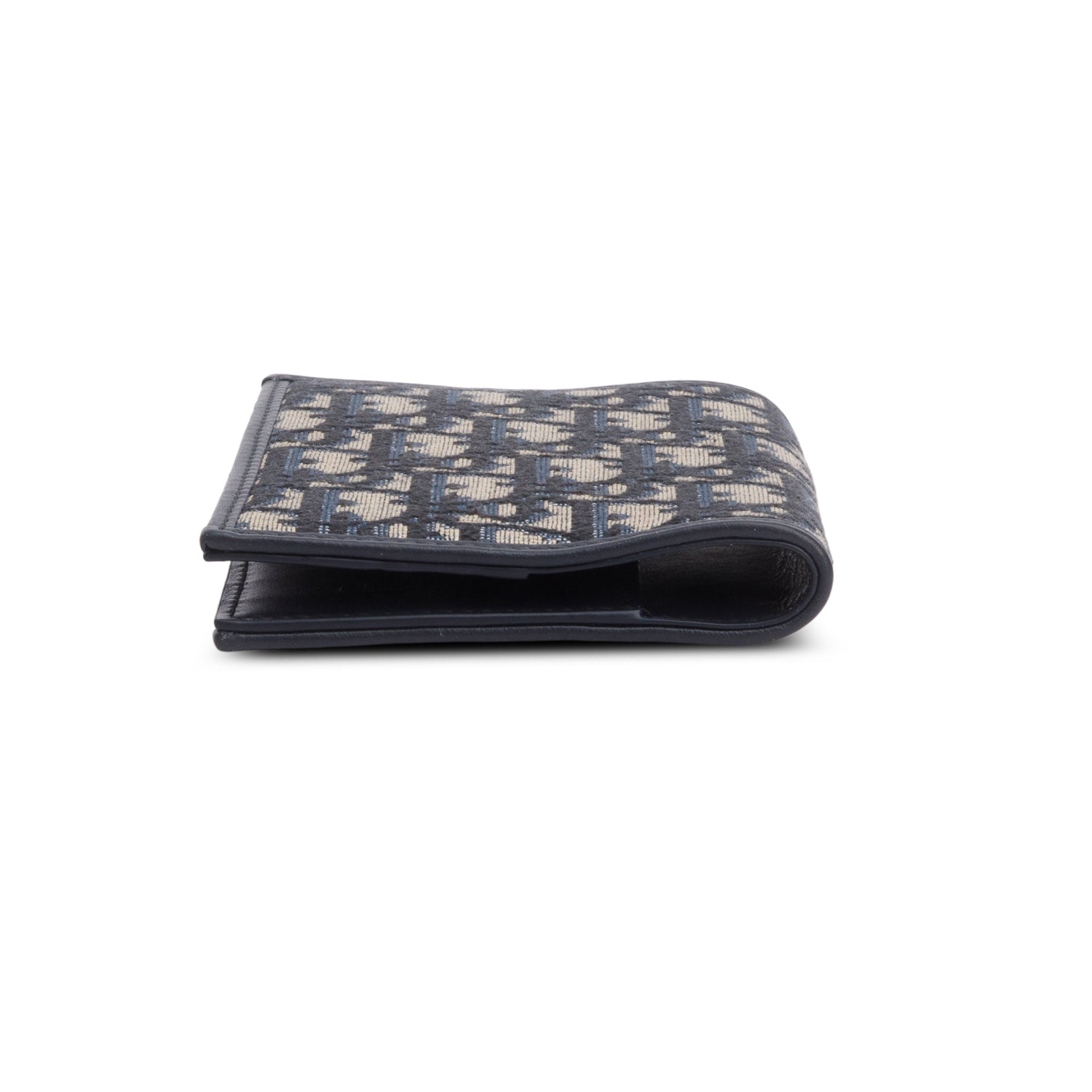 Christian 2024 Dior Navy Oblique Jacquard 30 Montaigne Passport Holder w/ Box