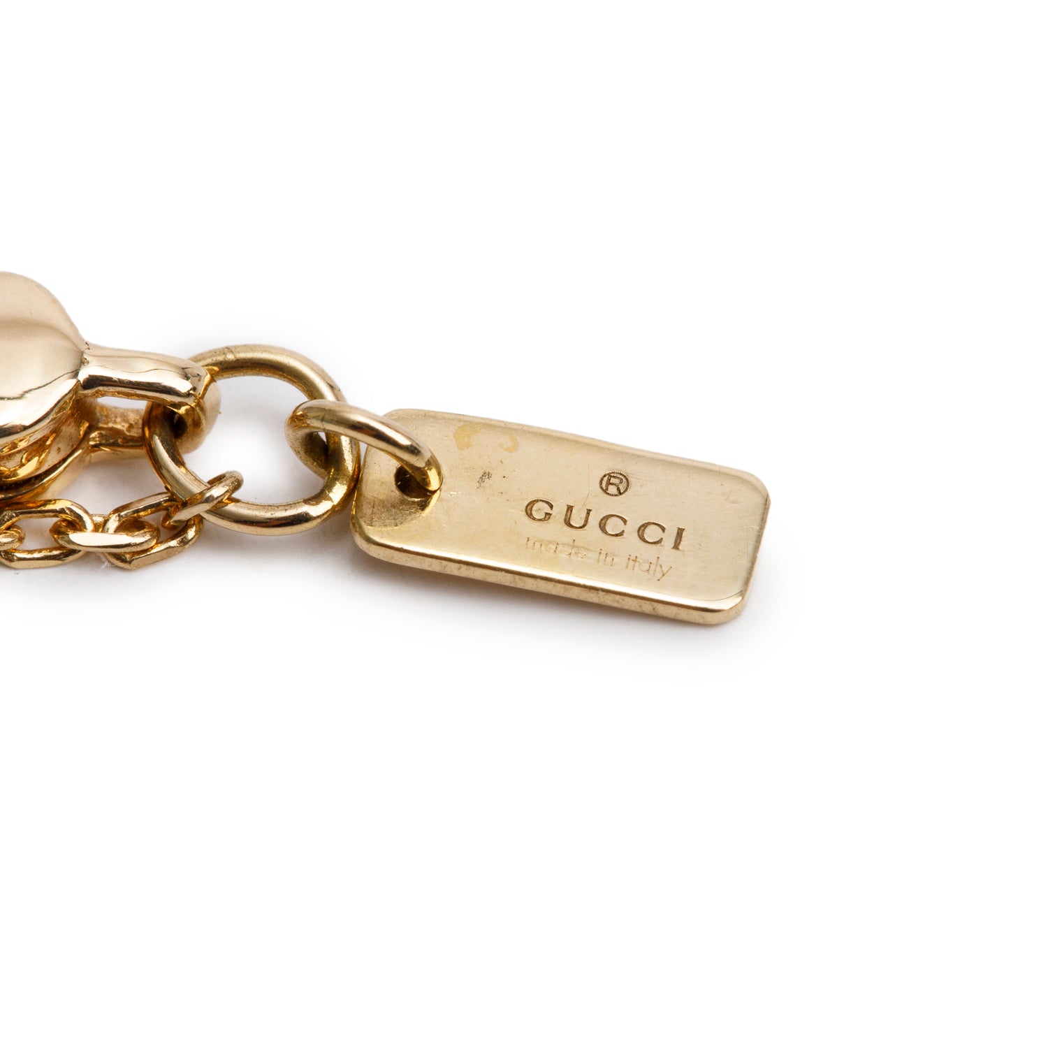 Gucci 18k Yellow Gold Icon Pendant Necklace w/ Box