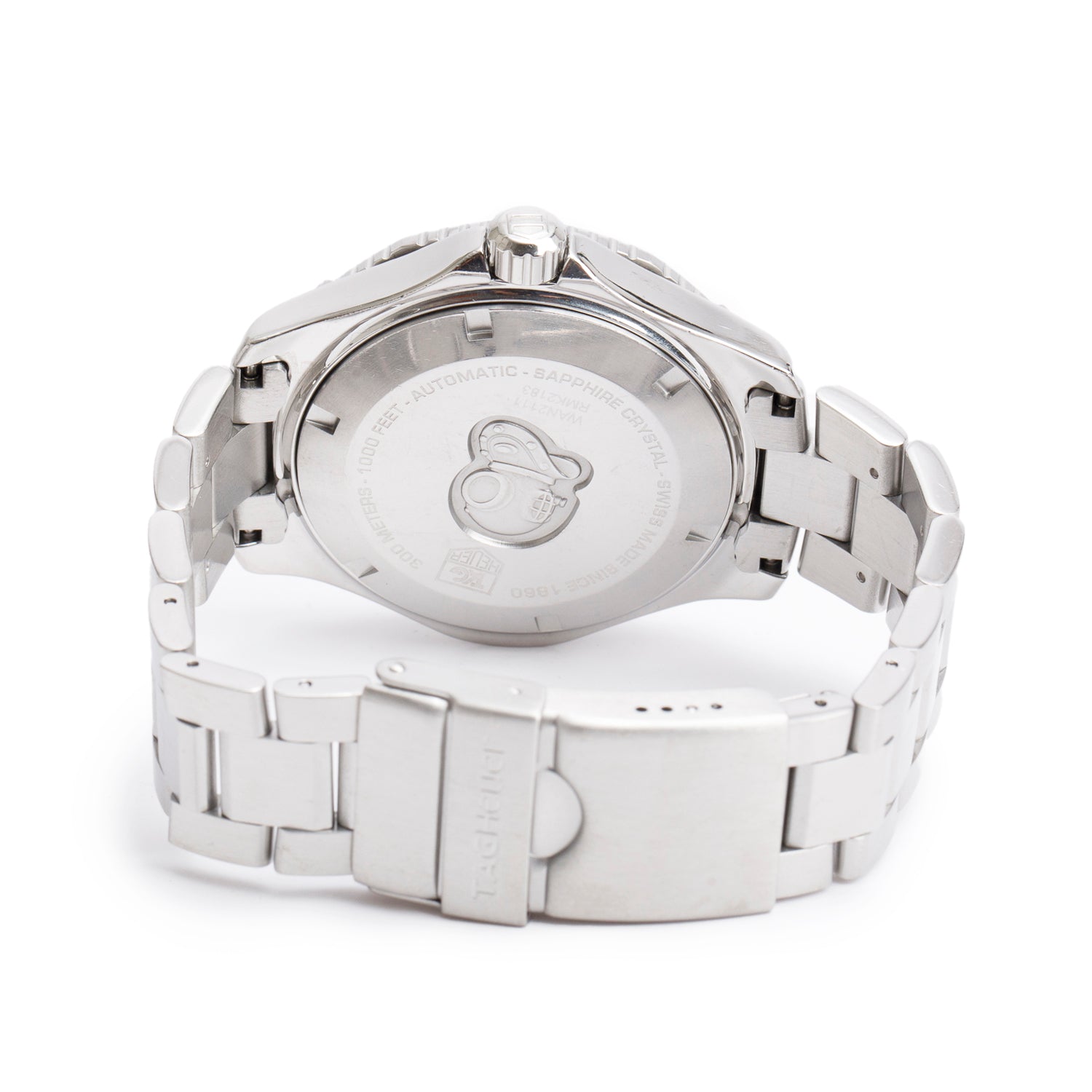 Tag Heuer Stainless Steel Aquaracer Calibre 5 41 MM Automatic Watch Blue Dial WAN2111