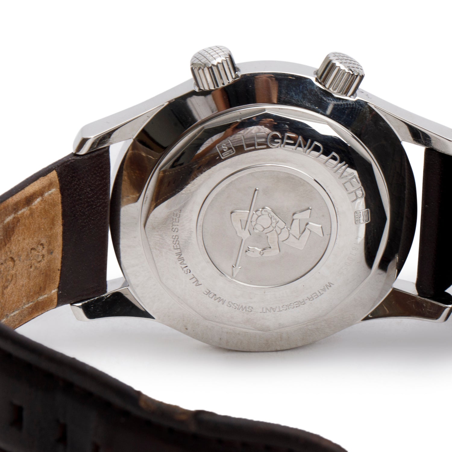 Longines Stainless Steel Legend Diver 42 MM Automatic Watch Black Dial w/ Box & Papers