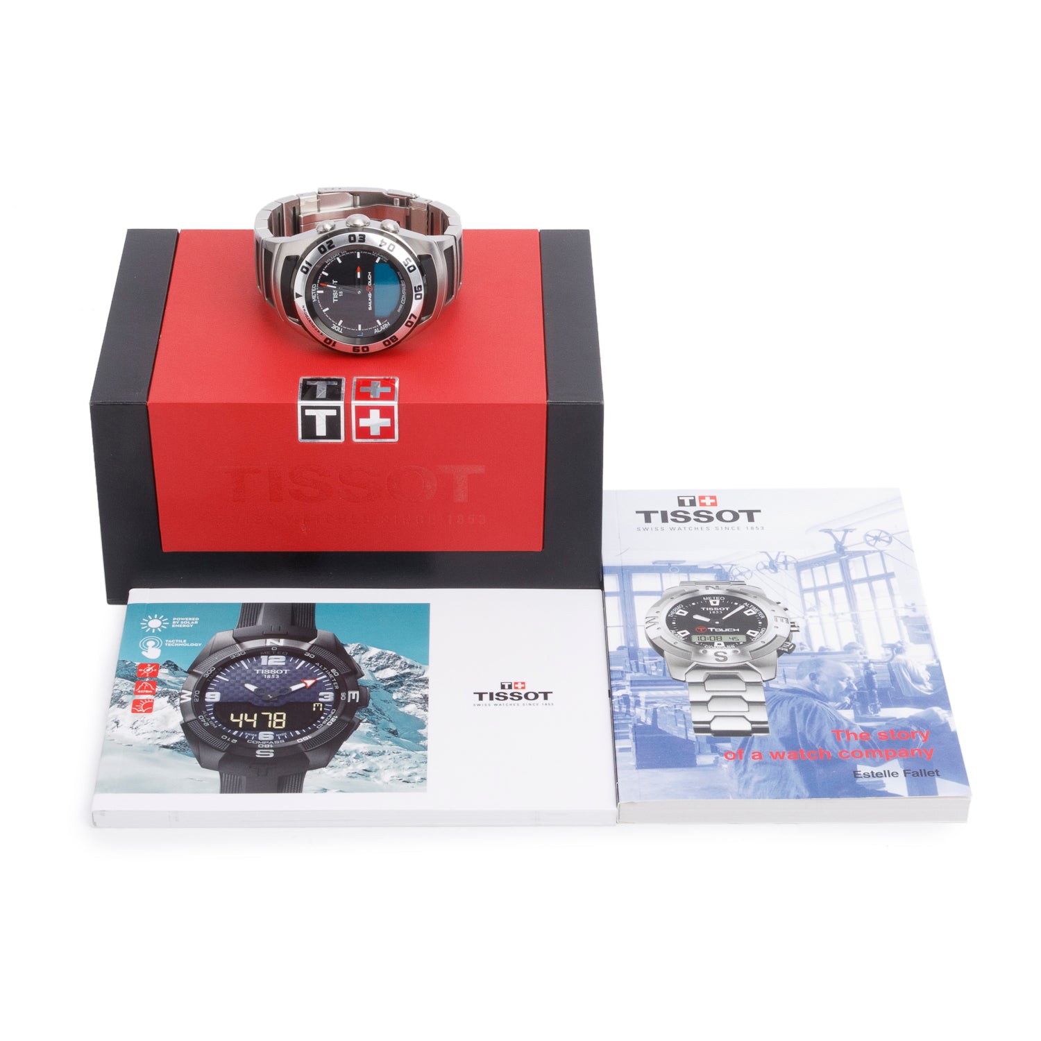 Tissot Stainless Steel Sailing-Touch 45 MM Analog Digital Watch w/ Box