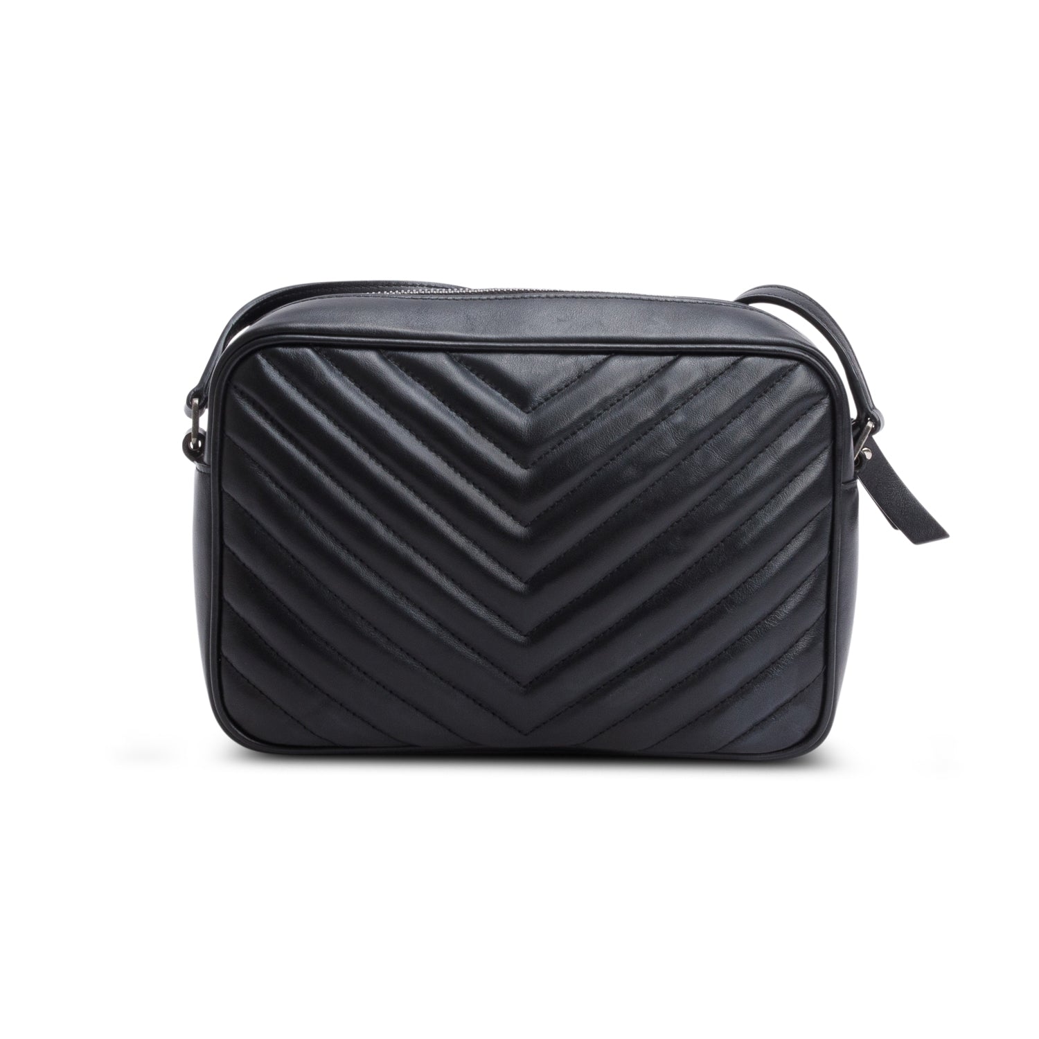 Saint Laurent 2020 Black Quilted Leather Lou Camera Bag