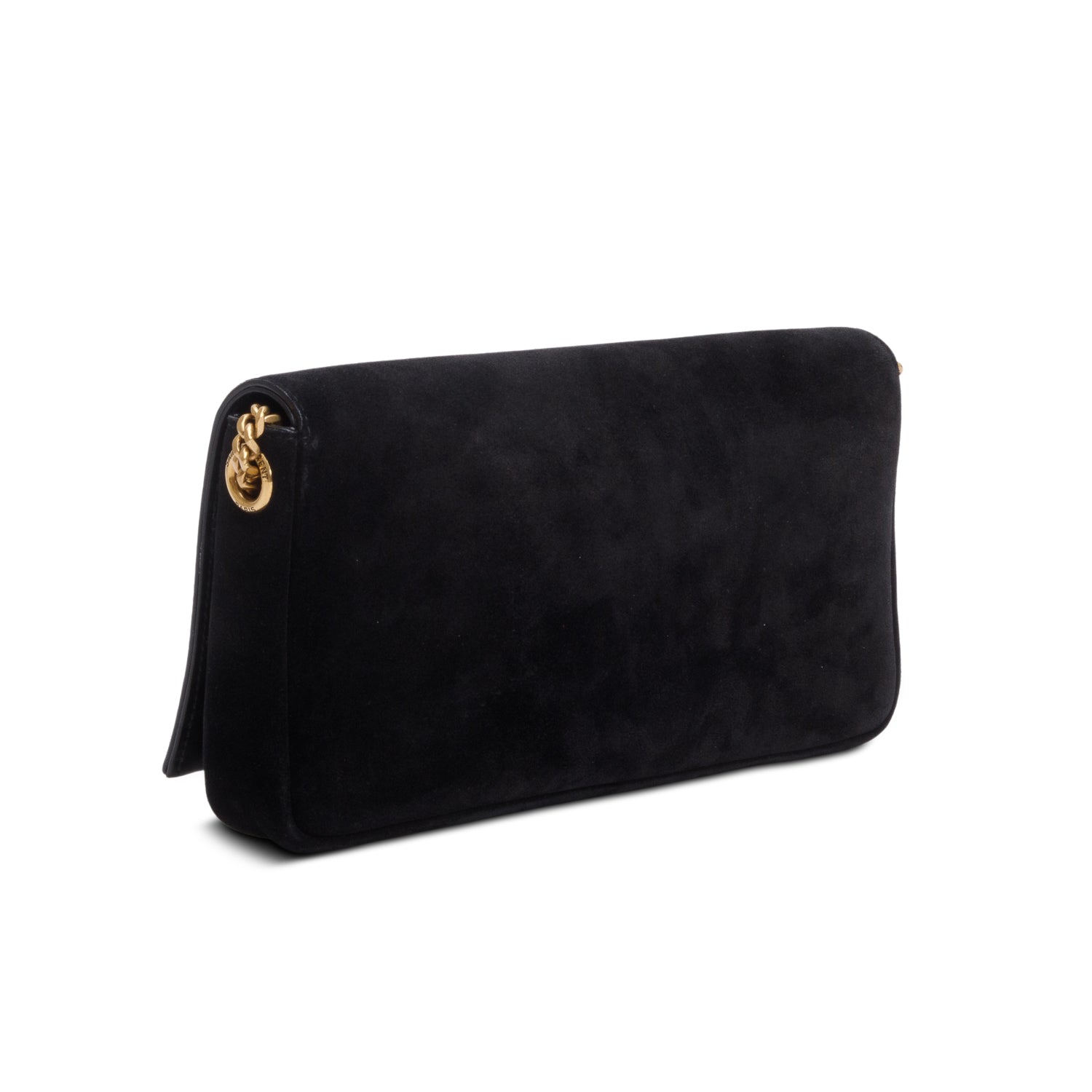 Saint Laurent 2020 Black Suede Kate Tassel 99 Baguette Bag w/ Strap
