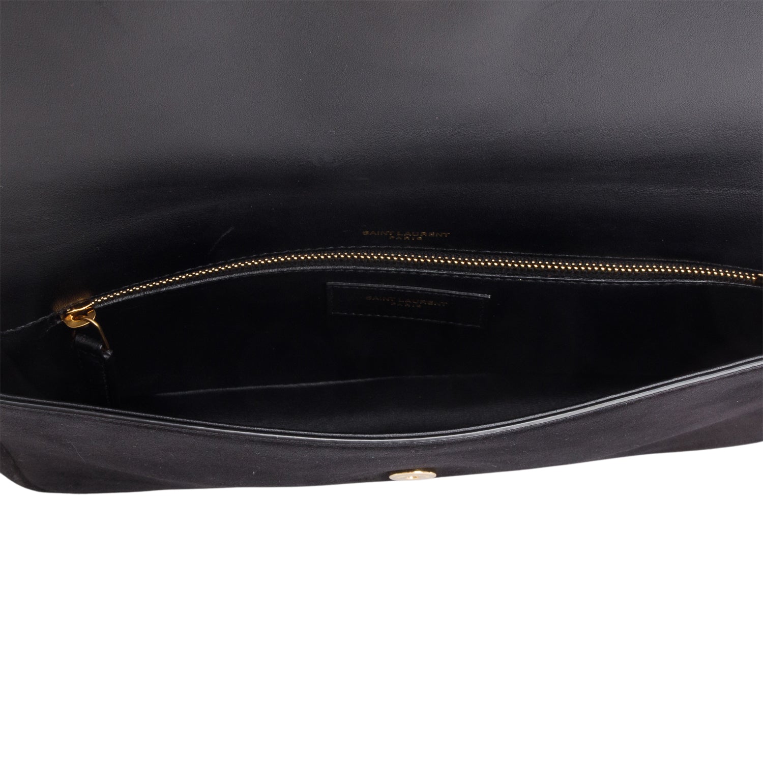 Saint Laurent 2020 Black Suede Kate Tassel 99 Baguette Bag w/ Strap