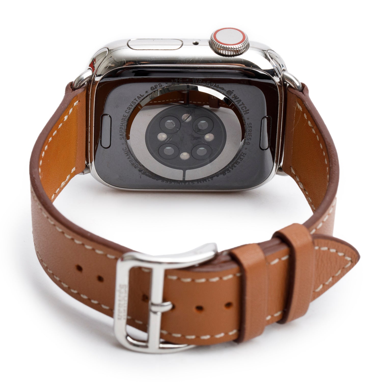 Hermes x Apple Stainless Steel Ceramic Series 9 41 MM Smart Watch w/ Box & Extra Strap