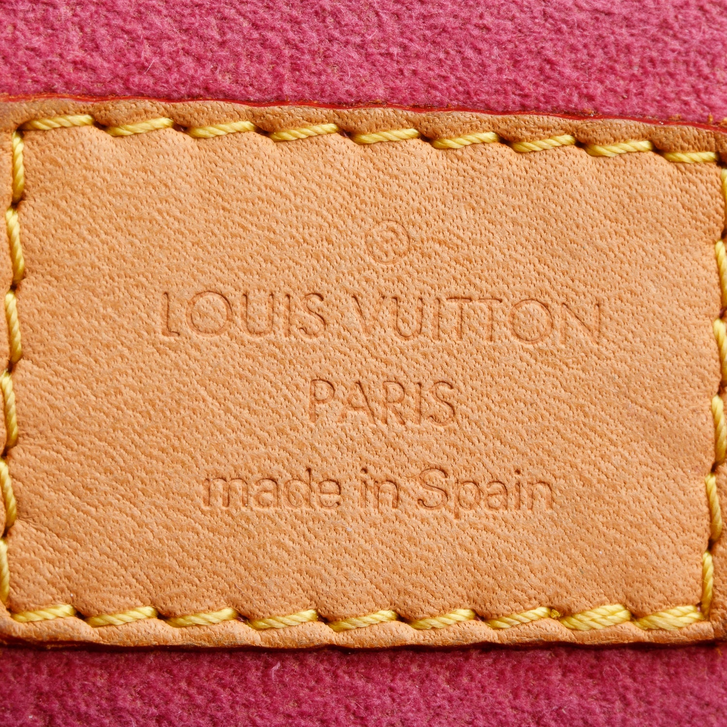 Louis Vuitton Pink Monogram Denim Mini Pleaty