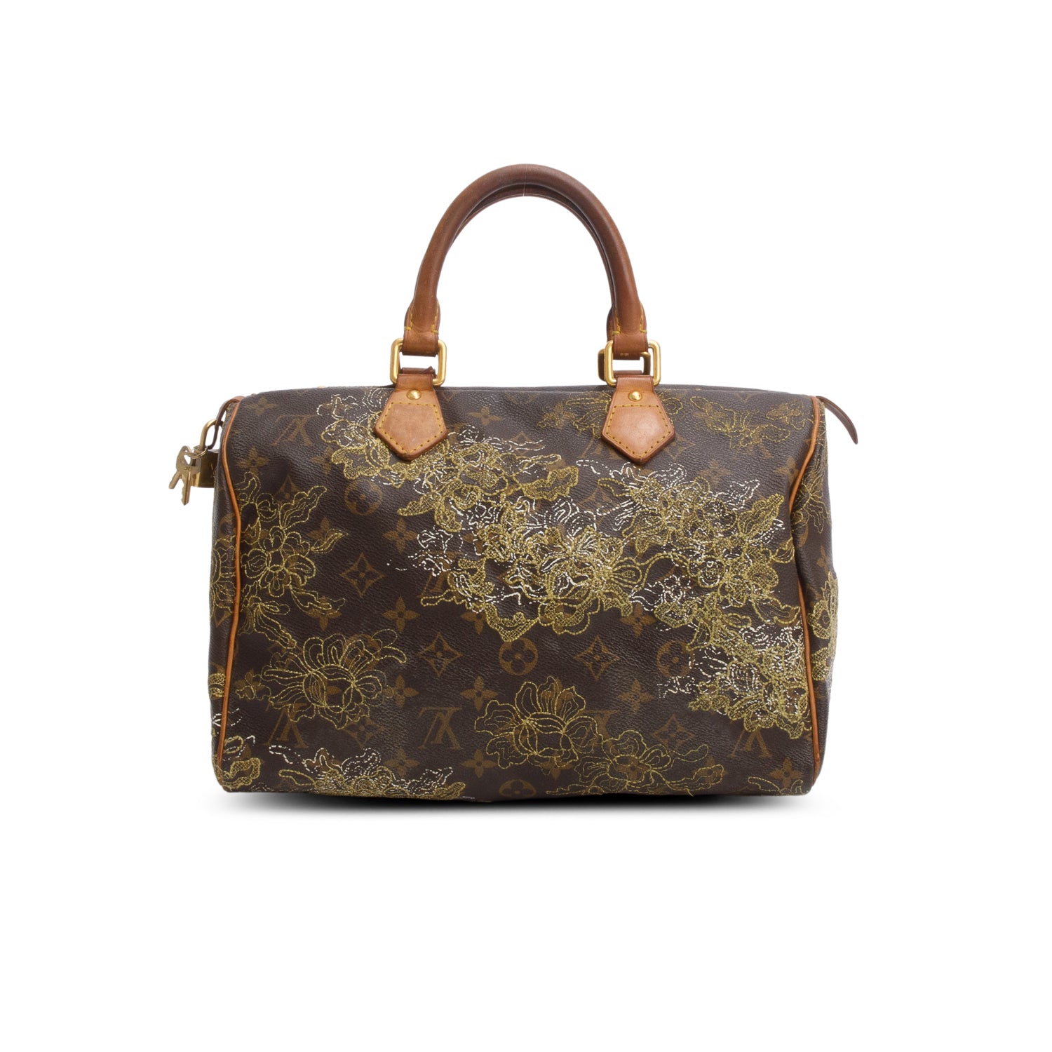 Louis Vuitton Gold Monogram Dentelle Speedy 30