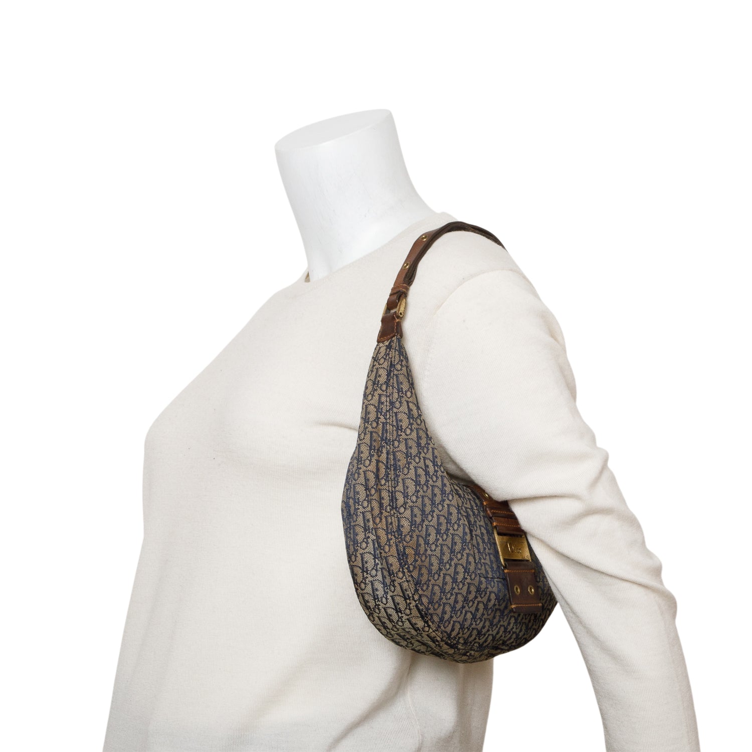 Christian Dior Navy Monogram Street Chic Hobo