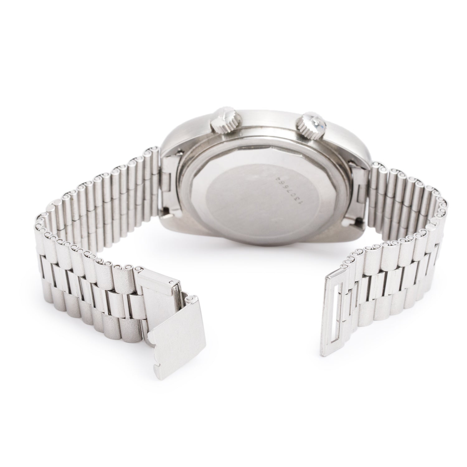 Jaeger LeCoultre Vintage Stainless Steel Memovox Alarm 38 MM Automatic Watch E872