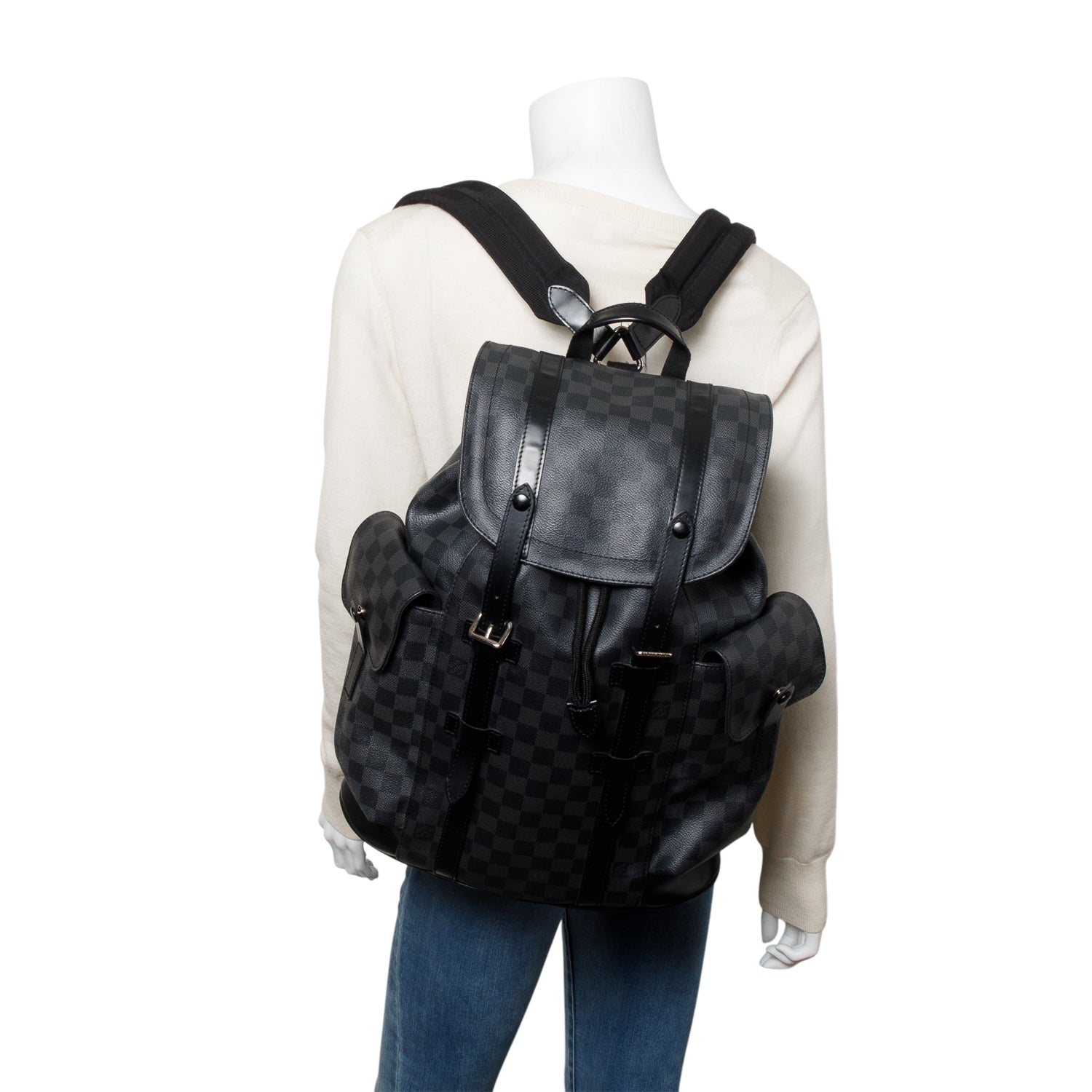louis vuitton christopher backpack graphite Louis Vuitton Damier Graphite Christopher PM Backpack – OLIVER'S