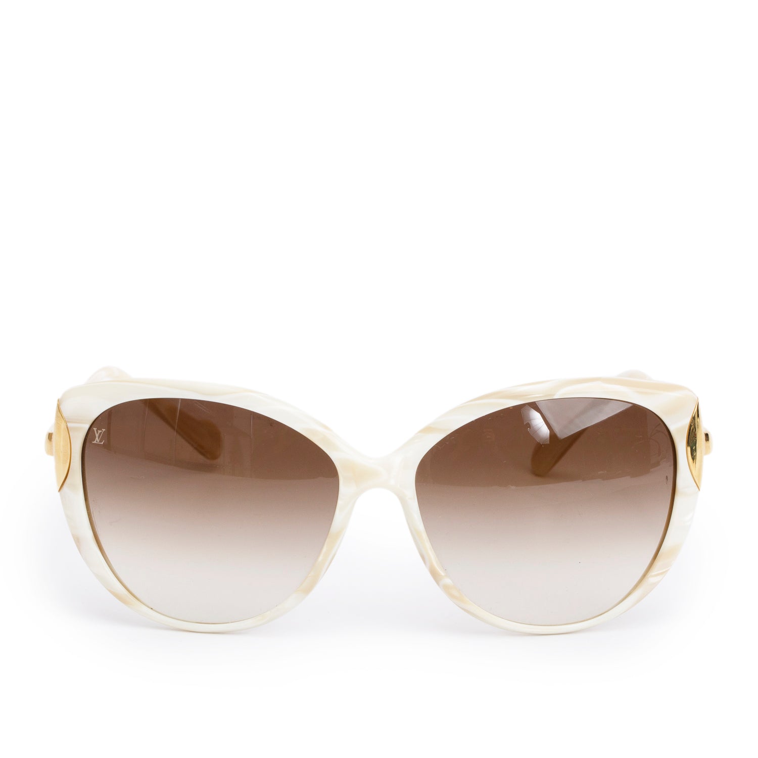 Louis Vuitton Z0855W Ivory Garance Sunglasses w/ Box