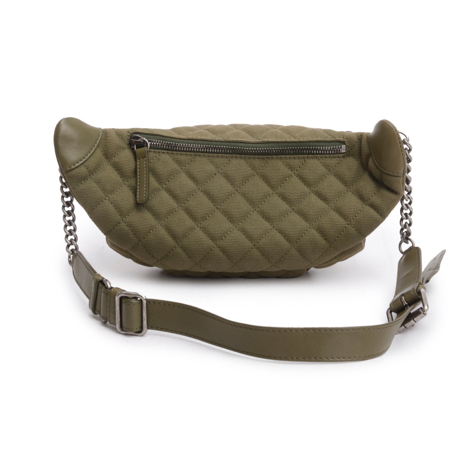 Chanel Green Canvas Coco Cuba Charms Waist Bag