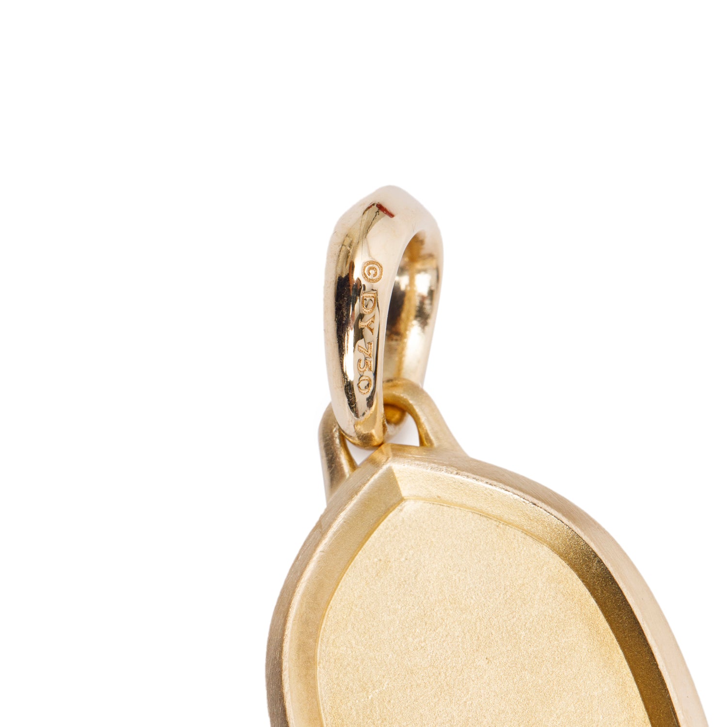 David Yurman 18k Yellow Gold Pave Diamond St. Anthony Amulet w/ Box