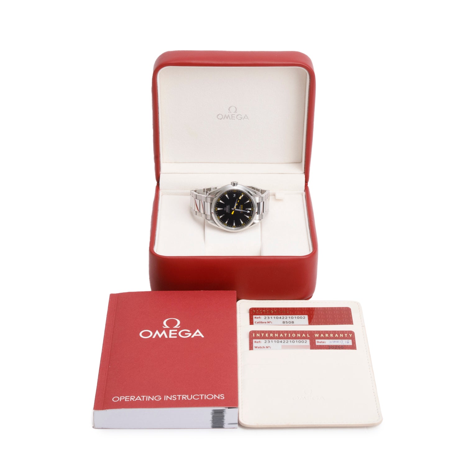 Omega Stainless Steel Seamaster Aqua Terra 150M 41.5 MM Automatic Watch Black Dial w/ Box & Papers