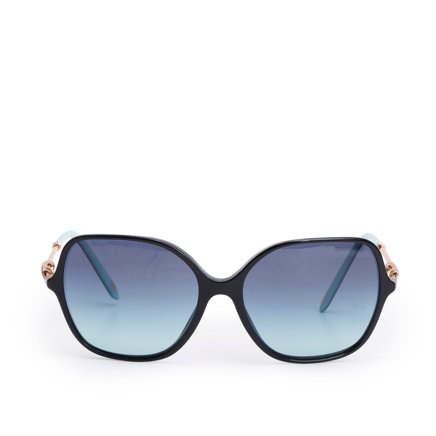 Tiffany & Co. TF 4145 Black & Tiffany Blue Acetate Infinity Butterfly Sunglasses w/ Case