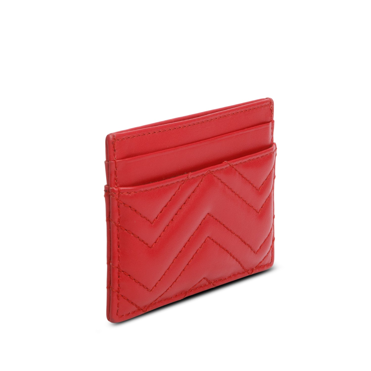 Gucci Red GG Marmont Card Case
