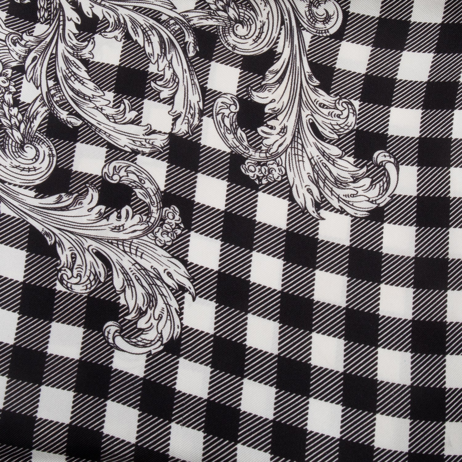 Versace Black/Multicolor Barocco Foulard 90