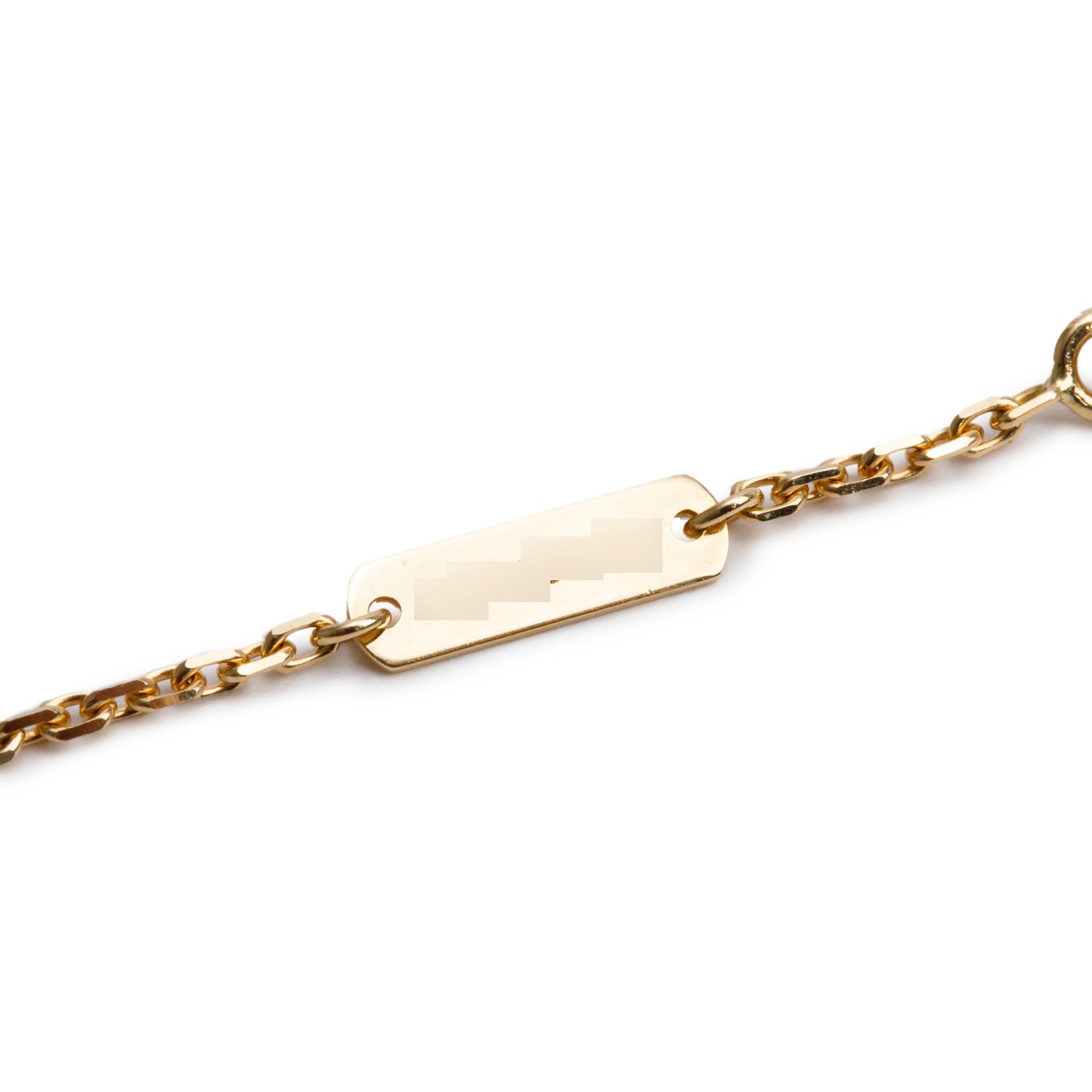 Van Cleef & Arpels 2023 18k Yellow Gold Vintage Alhambra Tiger Eye Pendant Necklace w/ Box, Receipt & Certificate