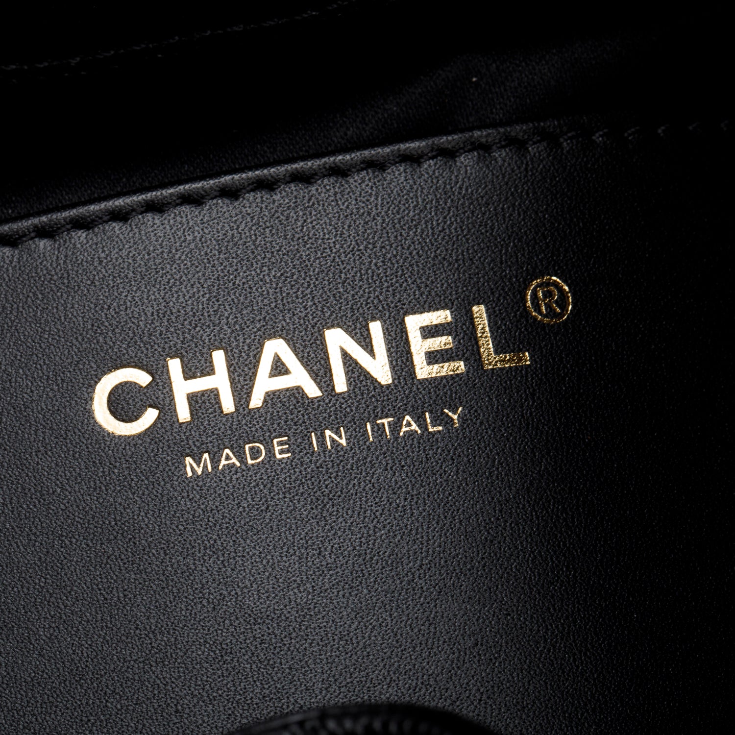 Chanel 2025 Black Caviar Leather 25 Small Bucket Bag w/ Box
