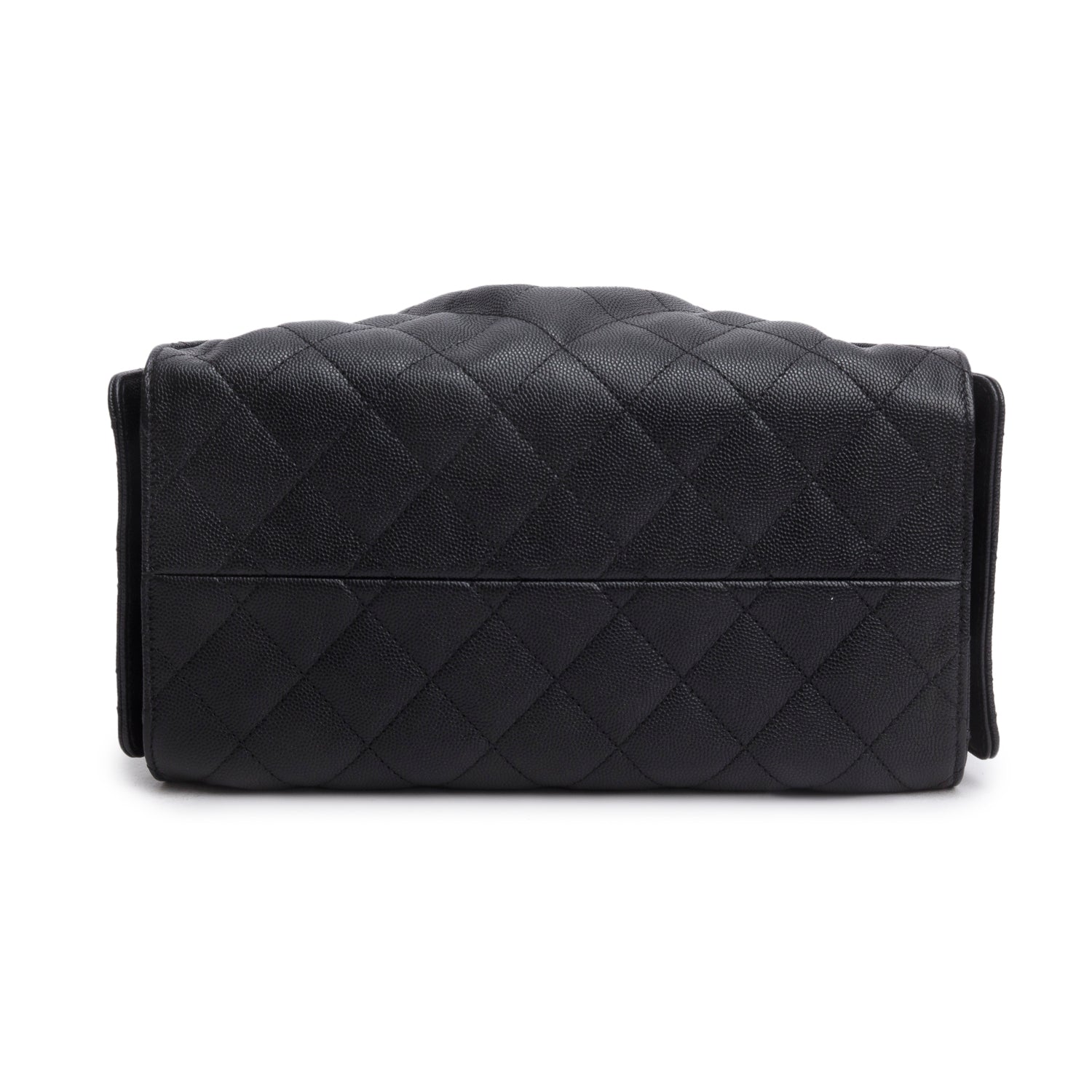 Chanel 2025 Black Caviar Leather 25 Small Bucket Bag w/ Box