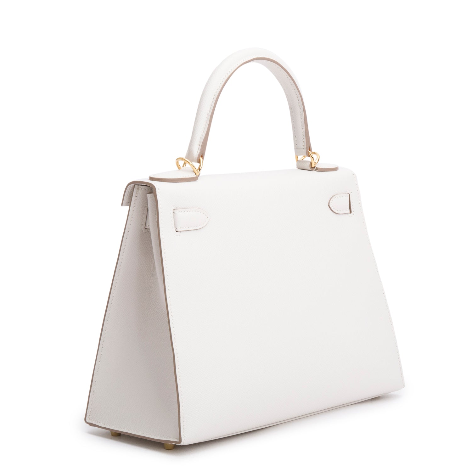 Hermes 2023 Gris Pale Epsom Kelly II Sellier 28 w/ Strap, Box & Receipt