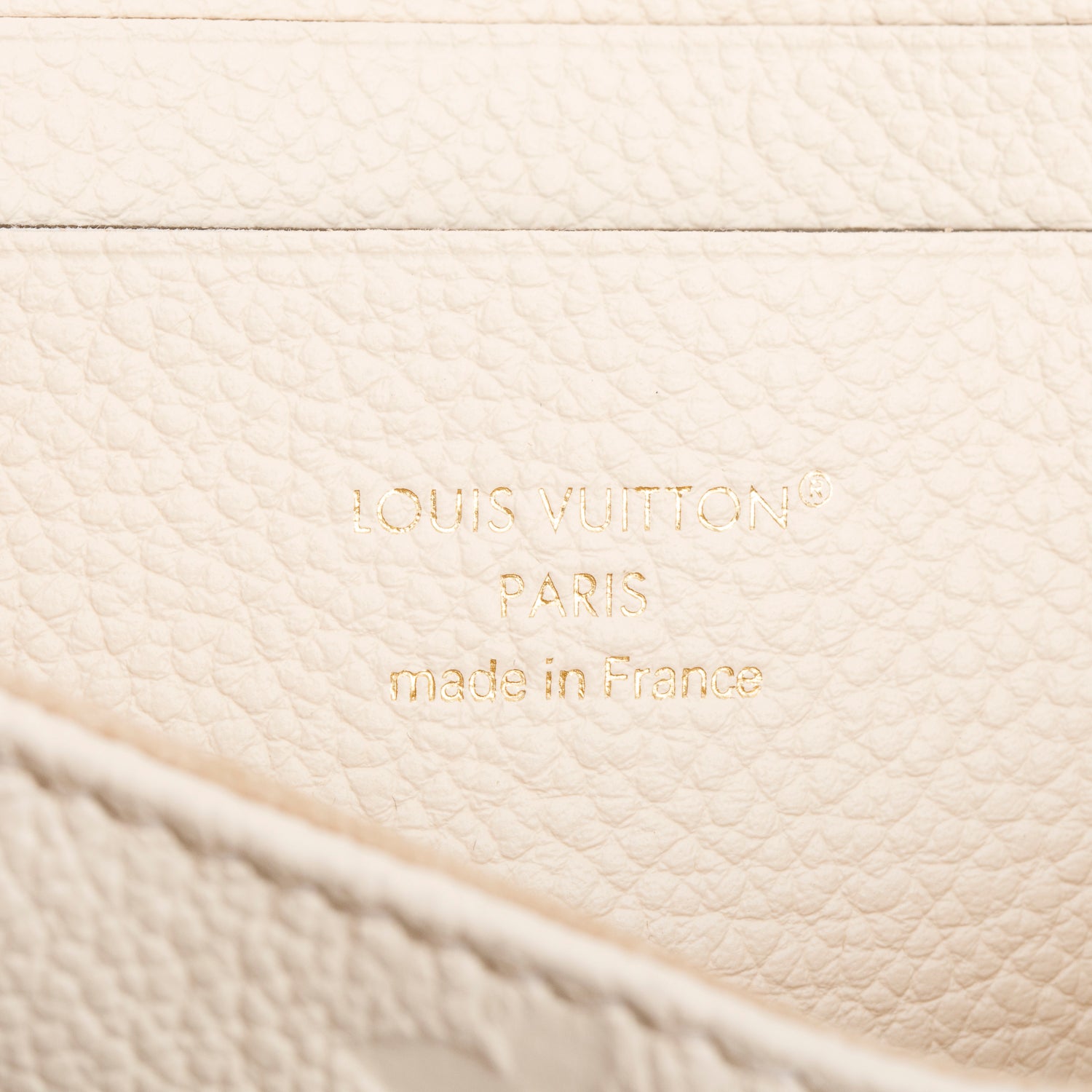 Louis Vuitton 2025 Creme Monogram Empreinte Leather Nano Madeleine w/ Straps, Box & Receipt