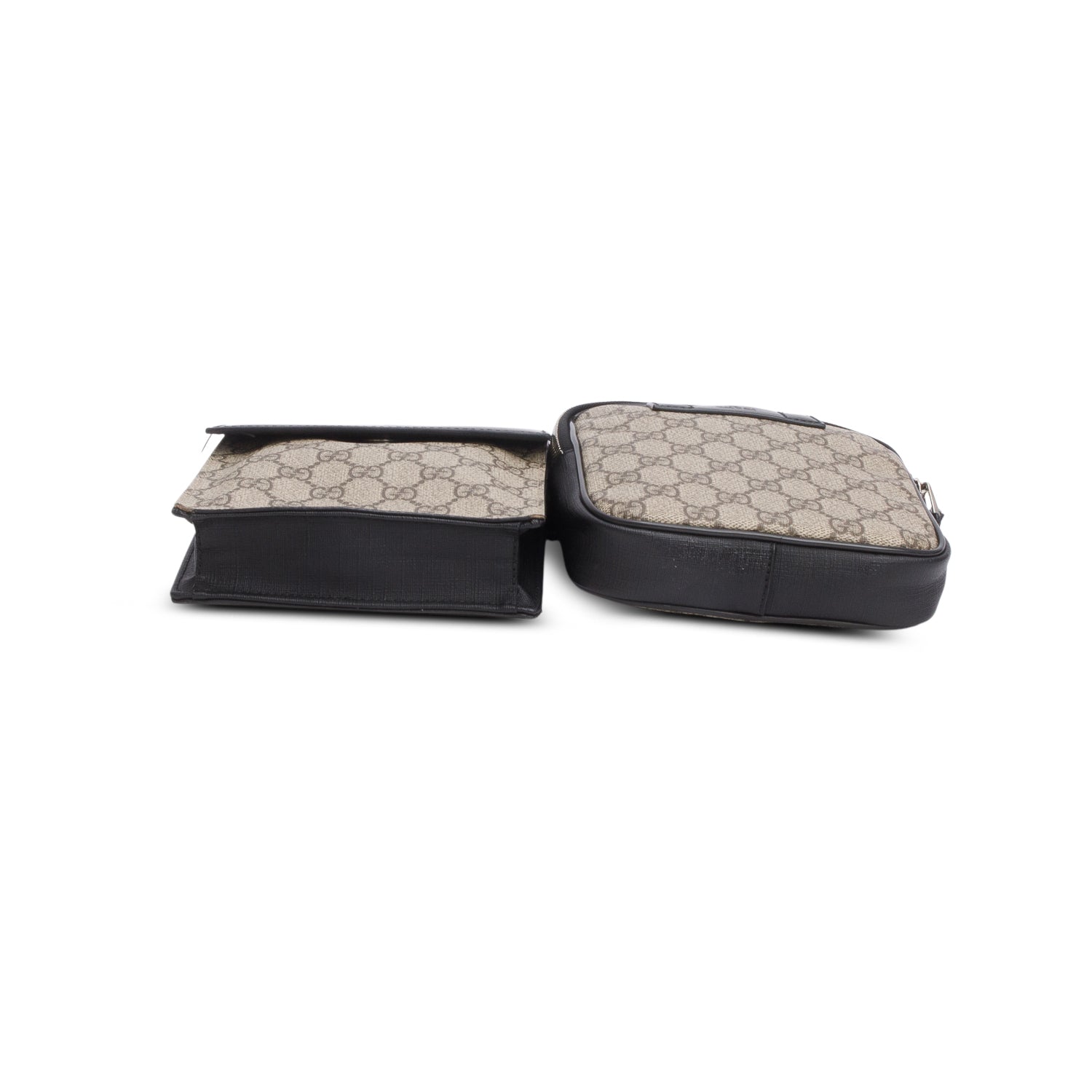 Gucci 2020 GG Supreme Web Double Belt Bag w/ Box & Receipt