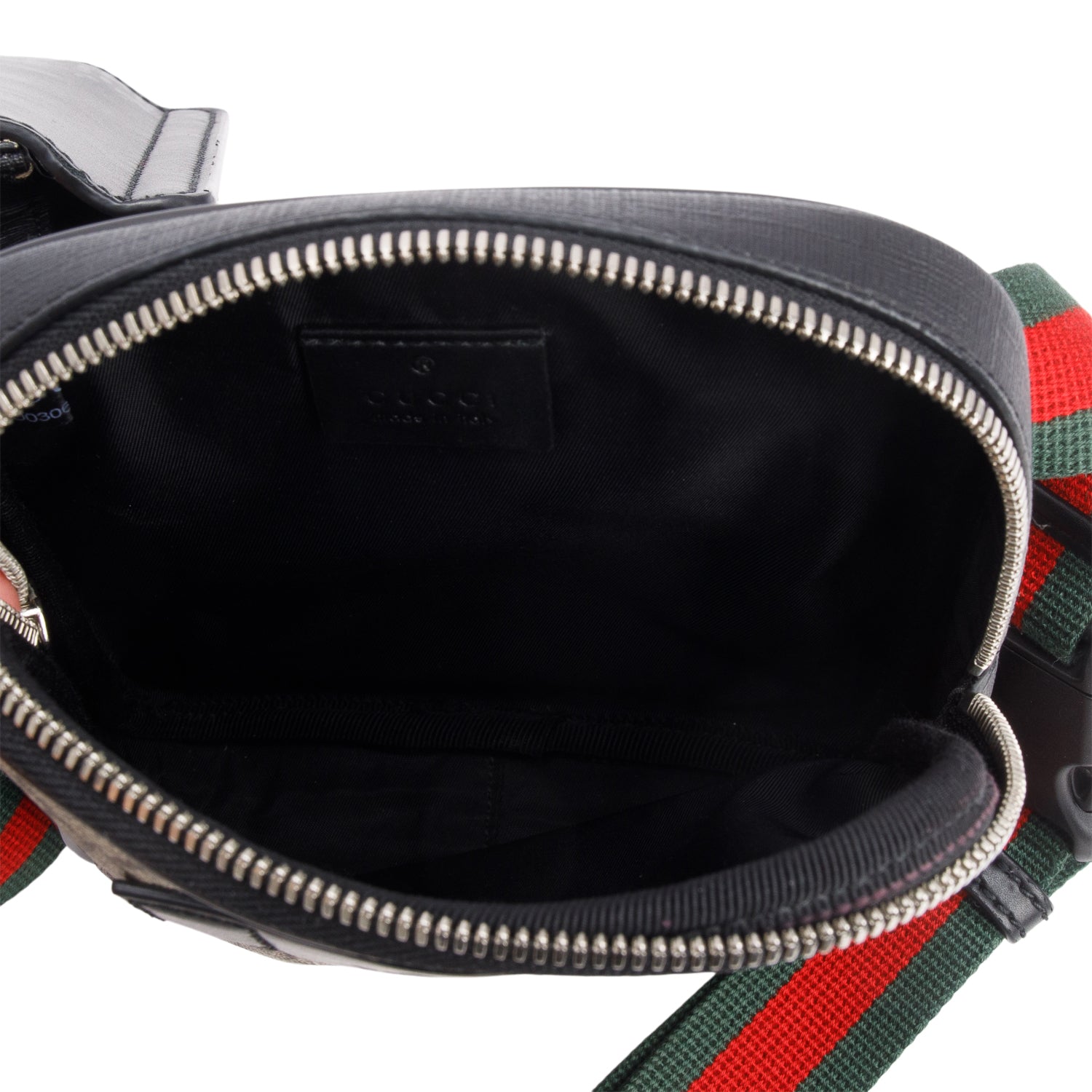 Gucci 2020 GG Supreme Web Double Belt Bag w/ Box & Receipt