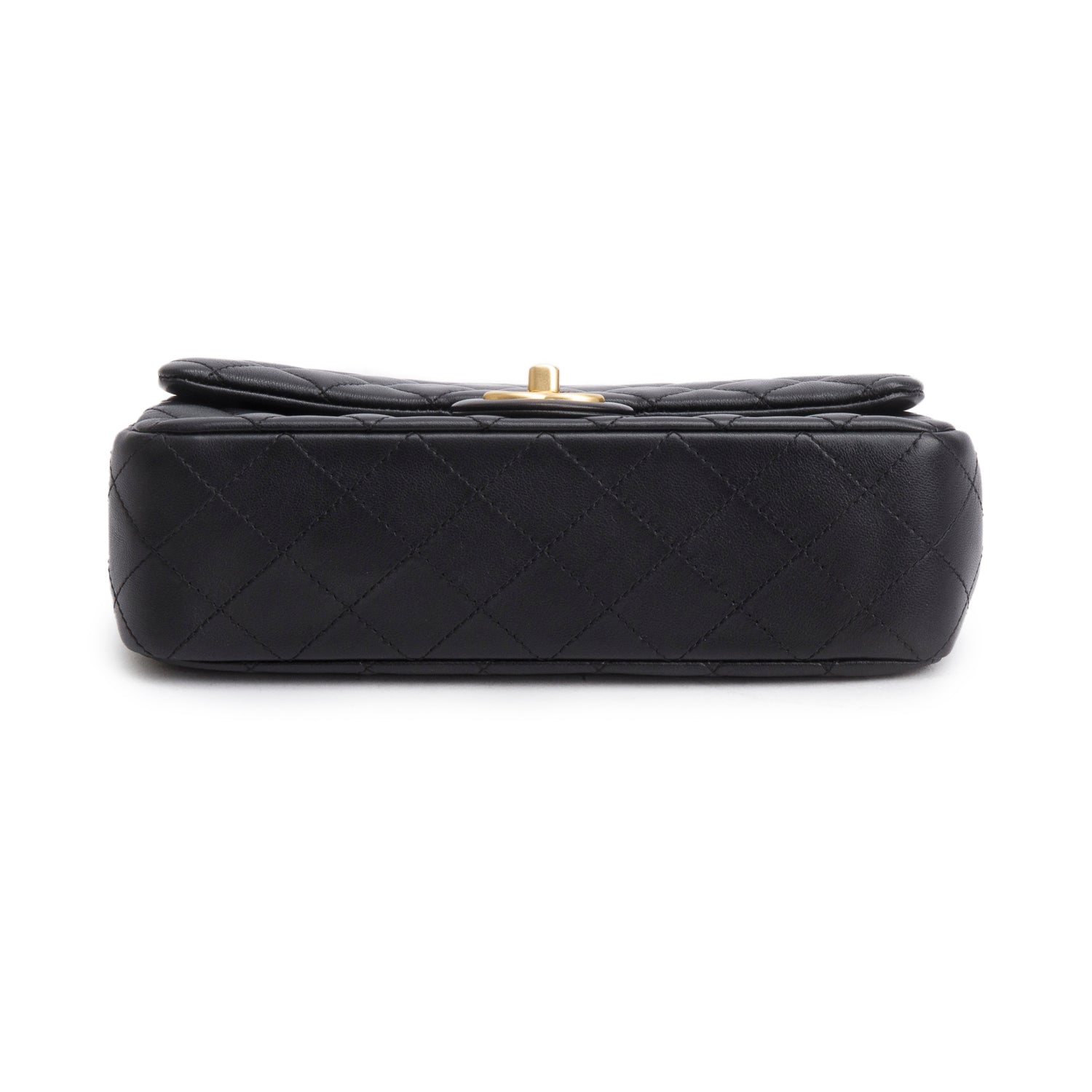 Chanel 2025 Black Lambskin Classic Flap w/ Box & Receipt