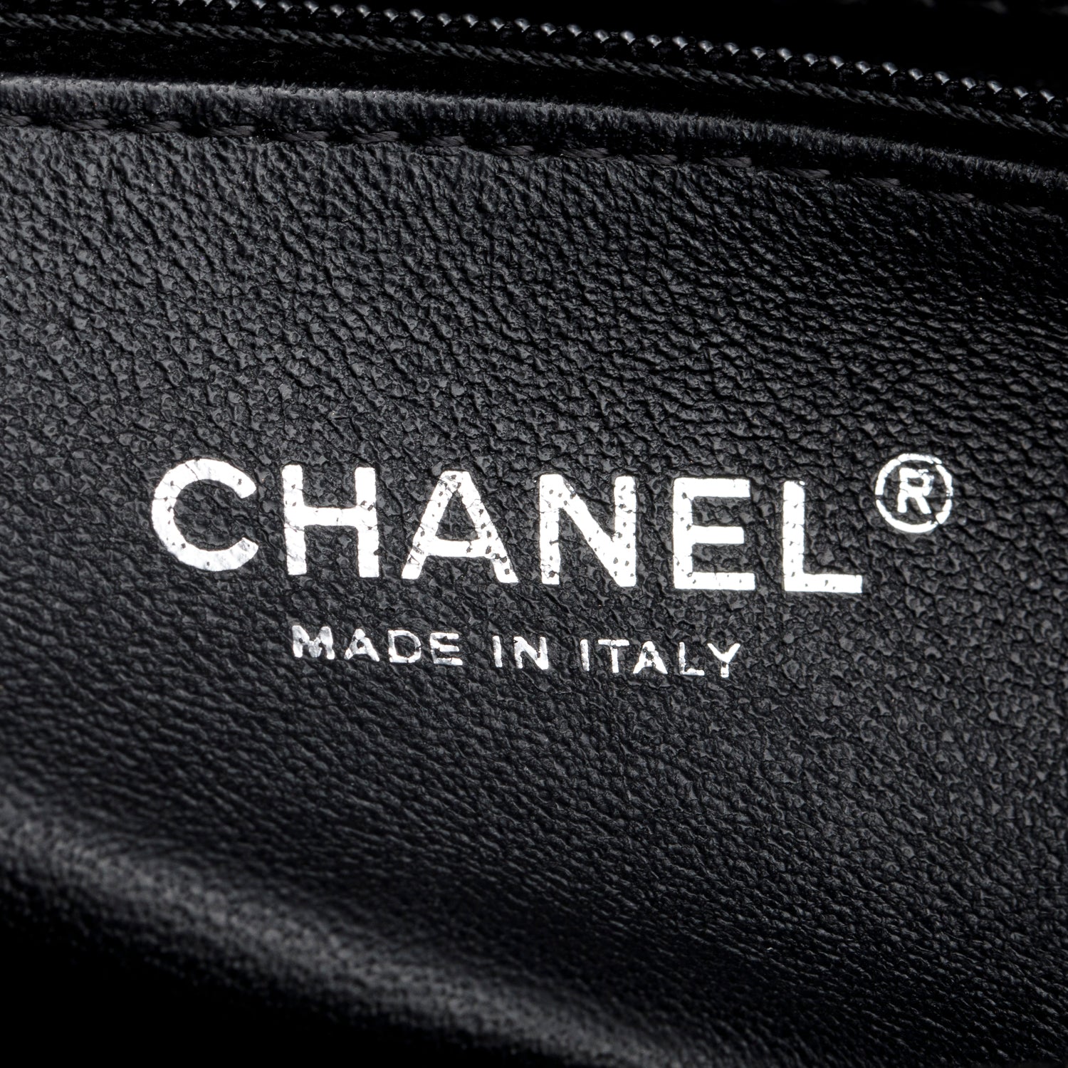 Chanel Black Caviar Lizard Quilted Large Coco Handle Flap Bag w/ Box, Strap, Receipt & Authenticity Card