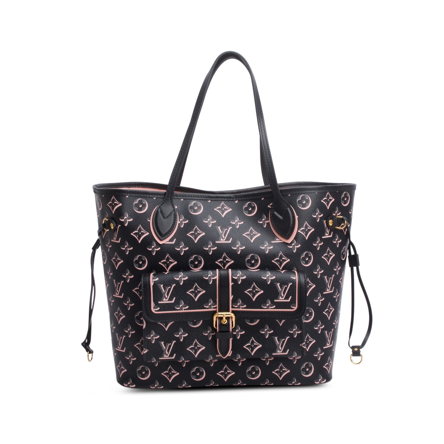 Louis Vuitton Black Monogram Fall for You Neverfull MM