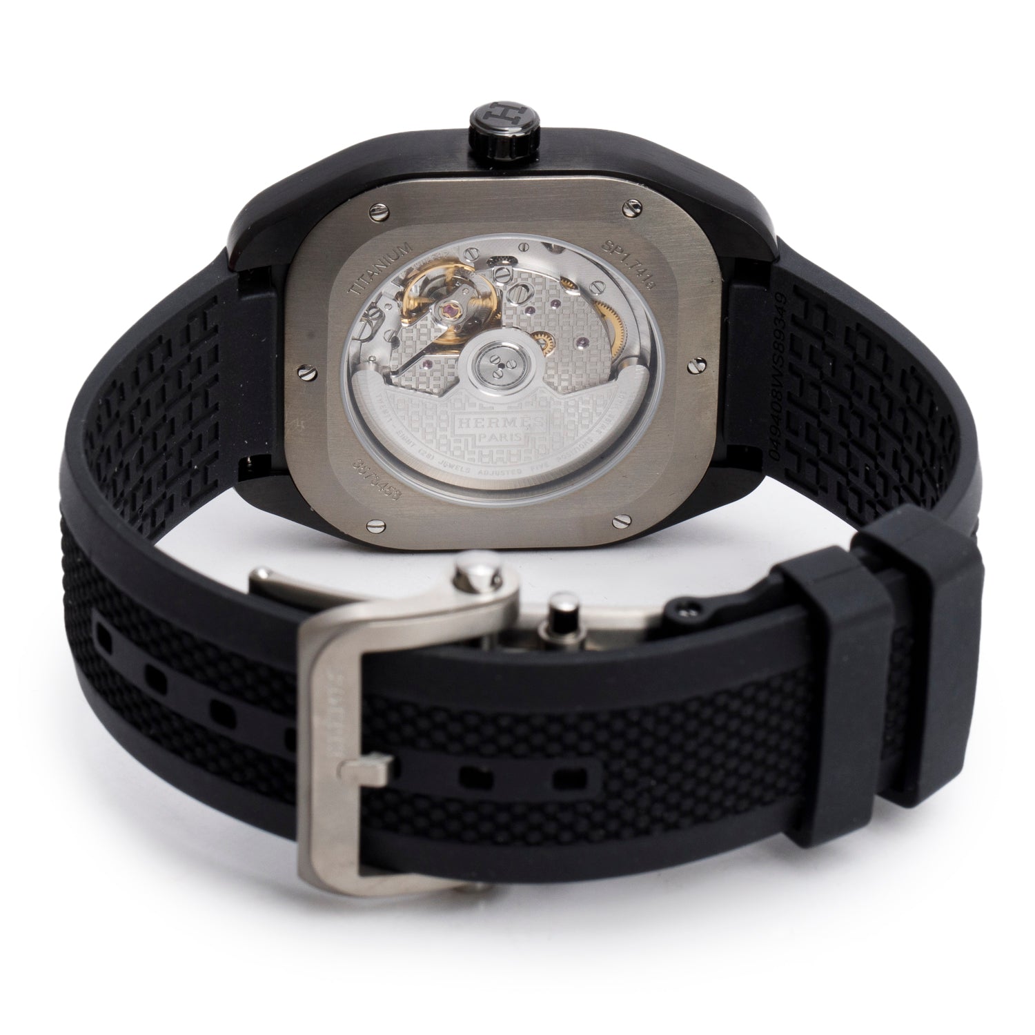 Hermes 2023 Titanium H08 39 MM Automatic Watch w/ Box & Papers