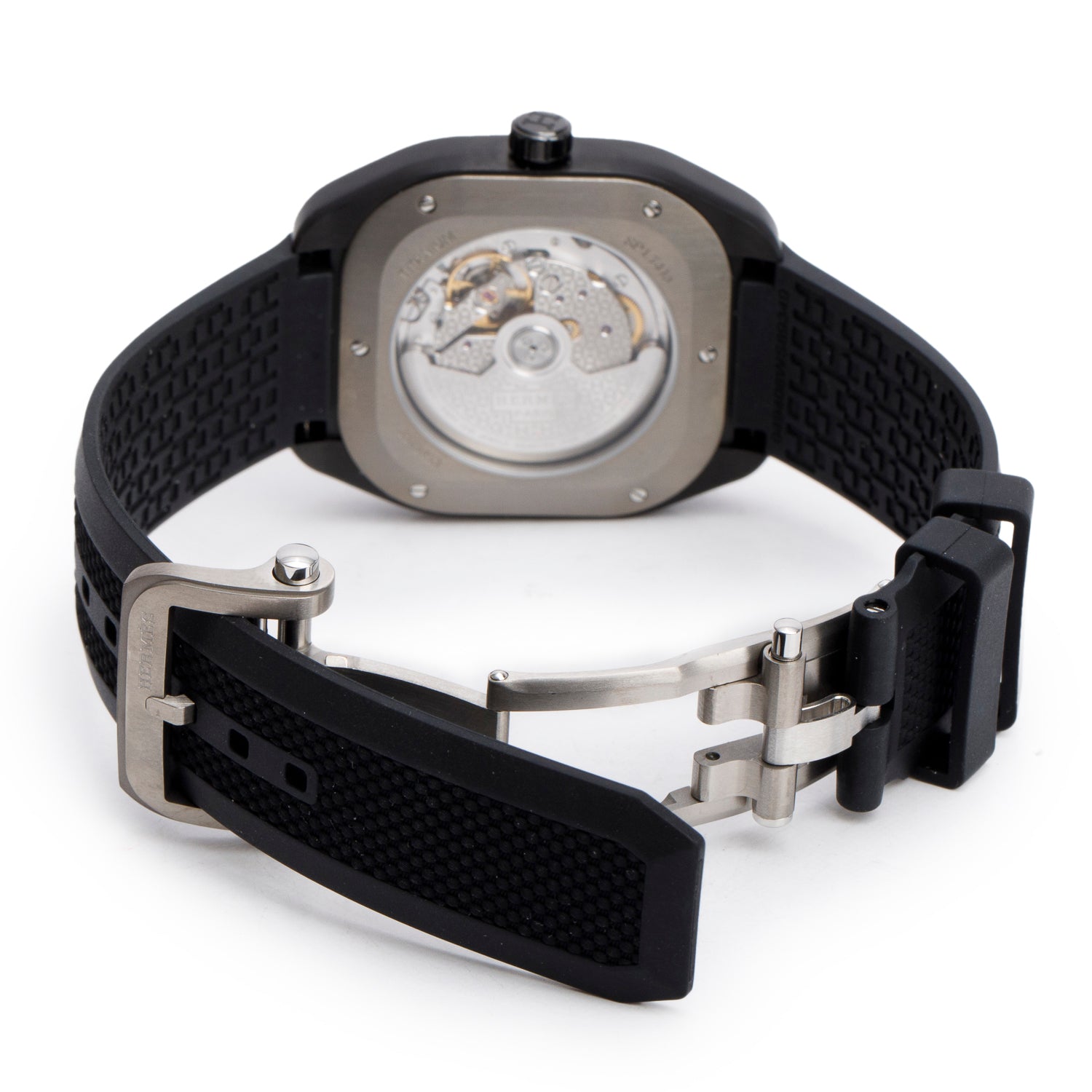 Hermes 2023 Titanium H08 39 MM Automatic Watch w/ Box & Papers