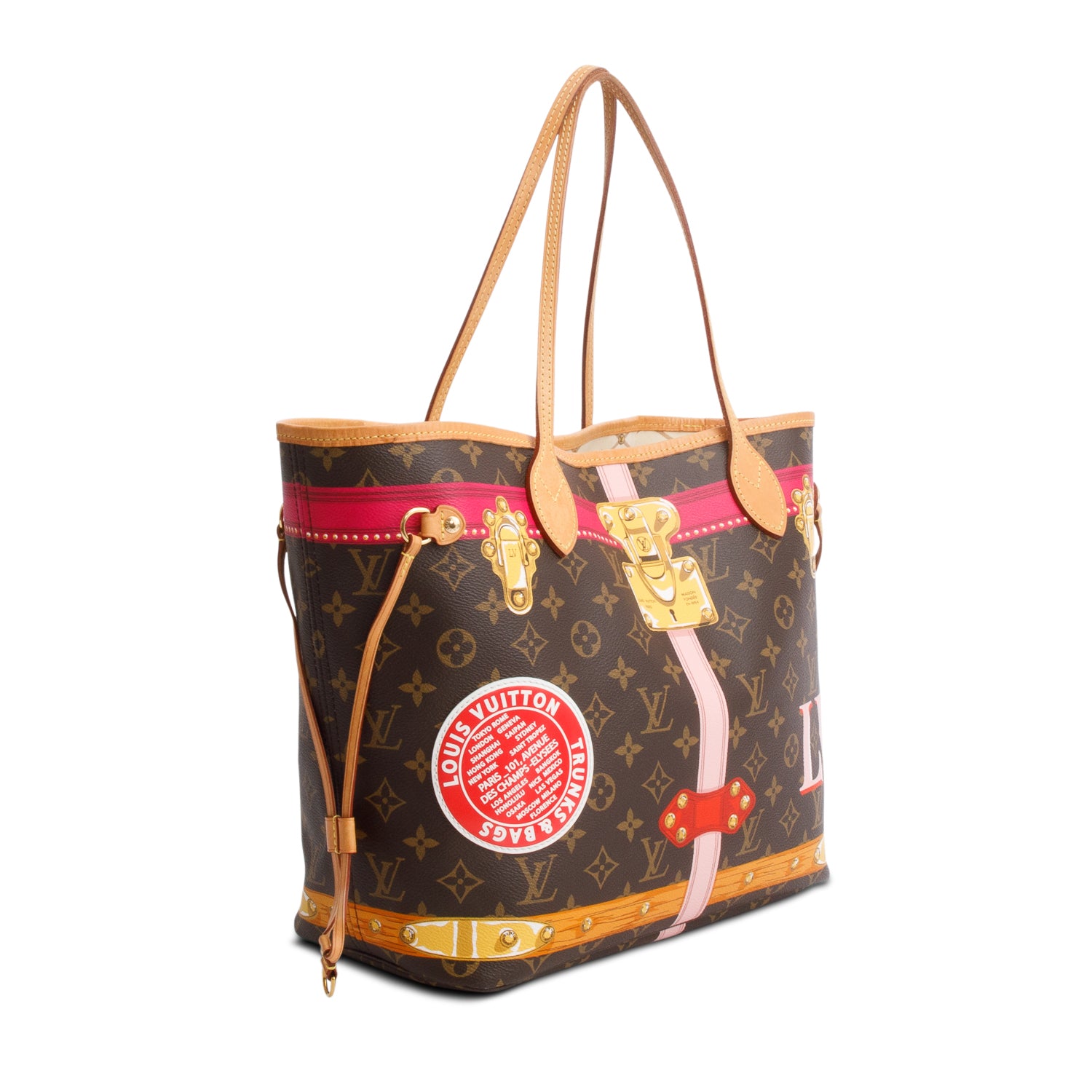 Louis Vuitton Monogram Summer Trunks Neo Neverfull MM w/ Pouch