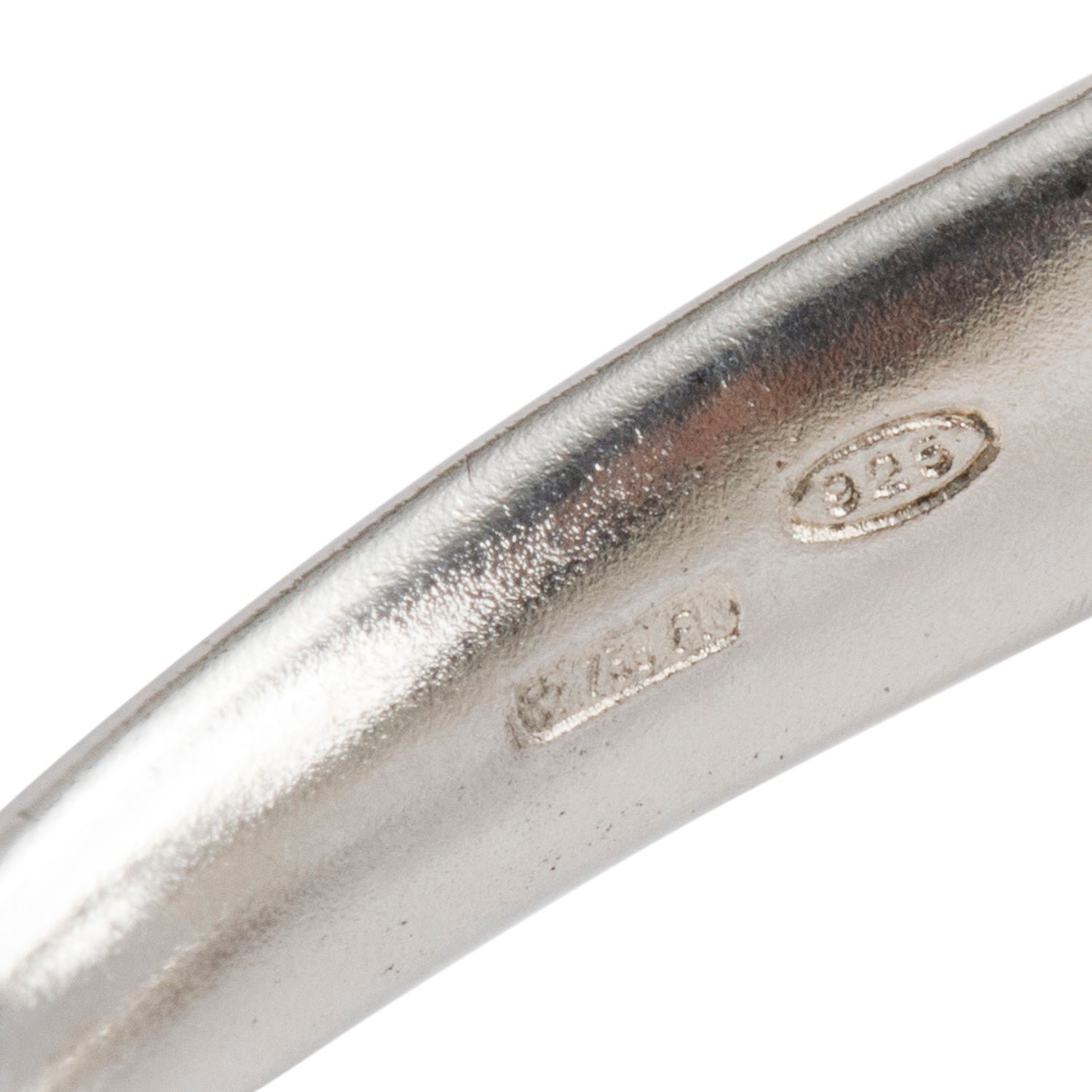 Gucci Sterling Silver Horsebit Heart Ring, Size 15 6.5