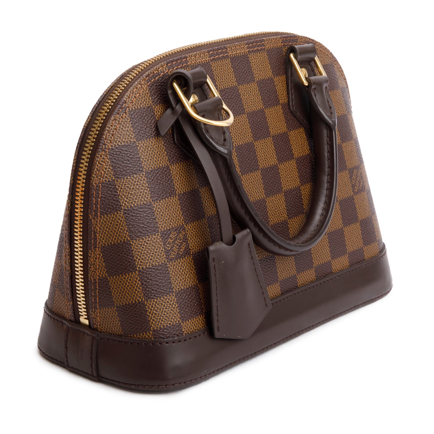 Louis Vuitton Damier Ebene Alma BB w/ Strap & Box