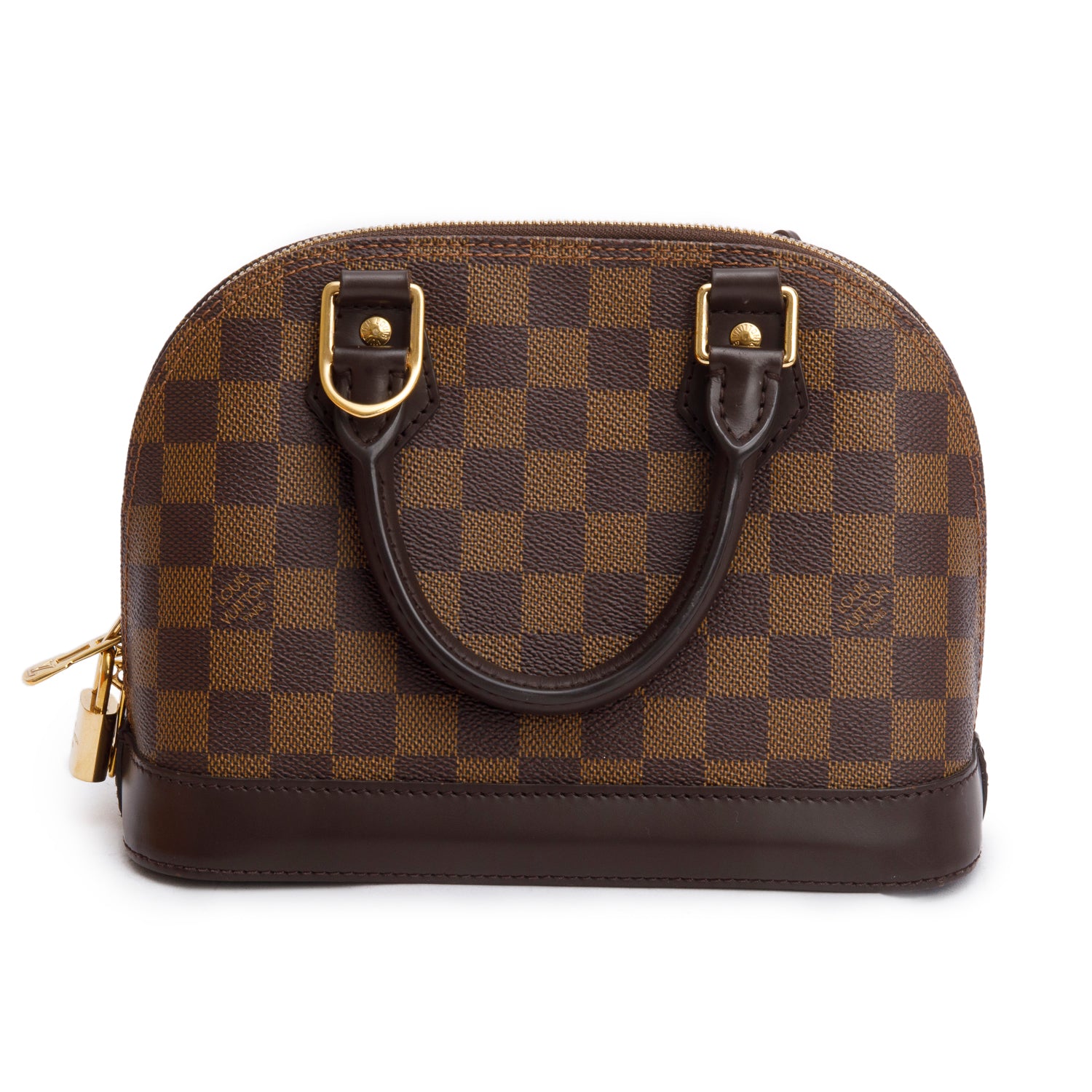 Louis Vuitton Damier Ebene Alma BB w/ Strap & Box