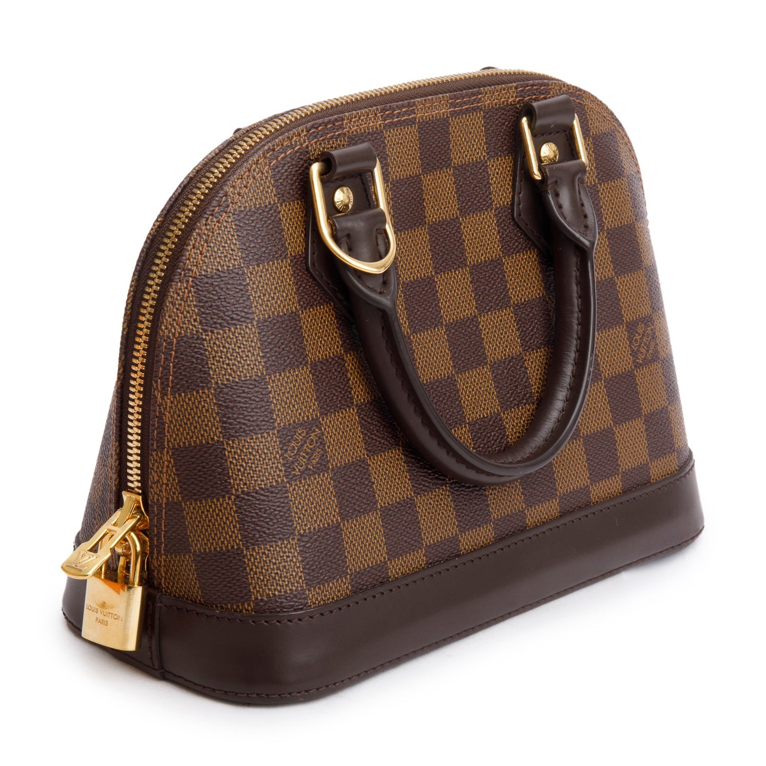 Louis Vuitton Damier Ebene Alma BB w/ Strap & Box