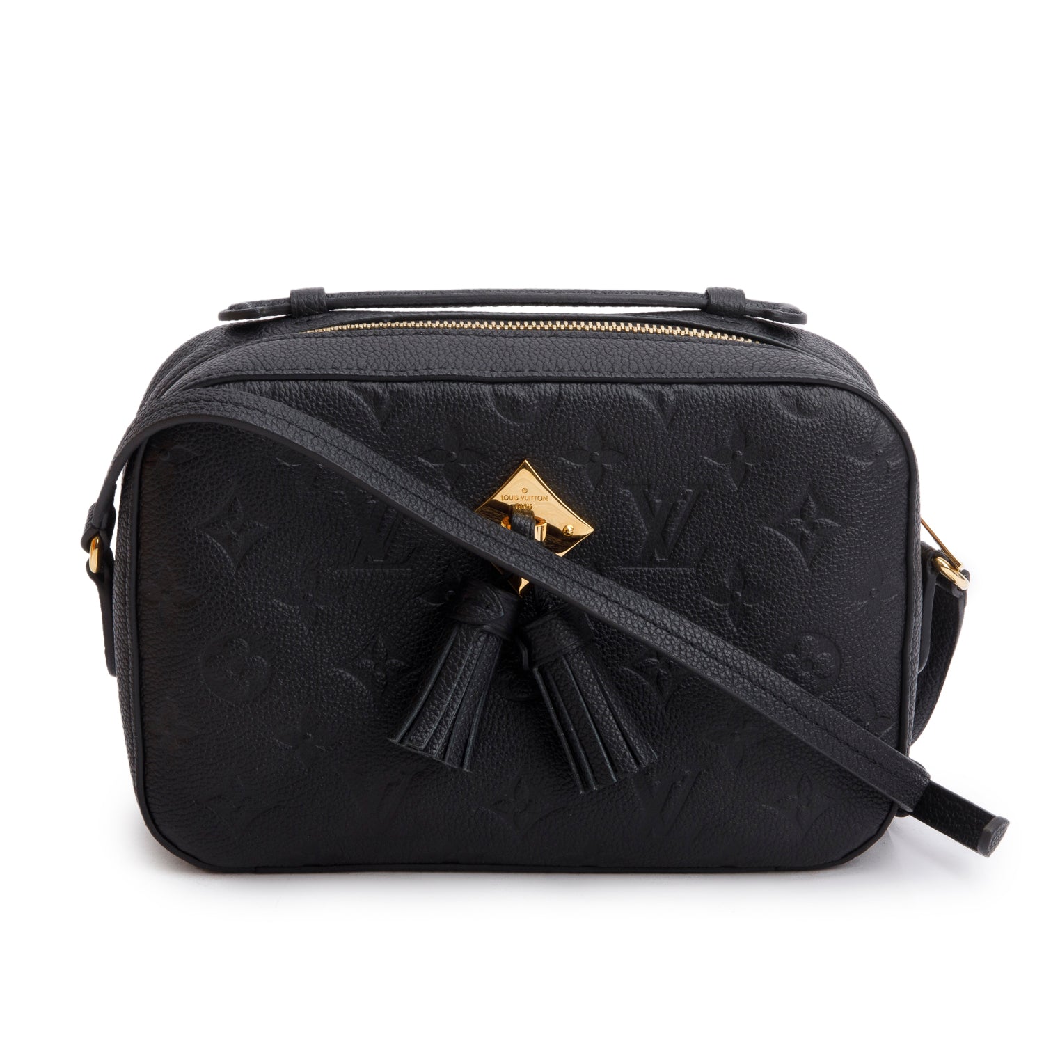 Louis Vuitton Black Monogram Saintonge Crossbody w/ Box