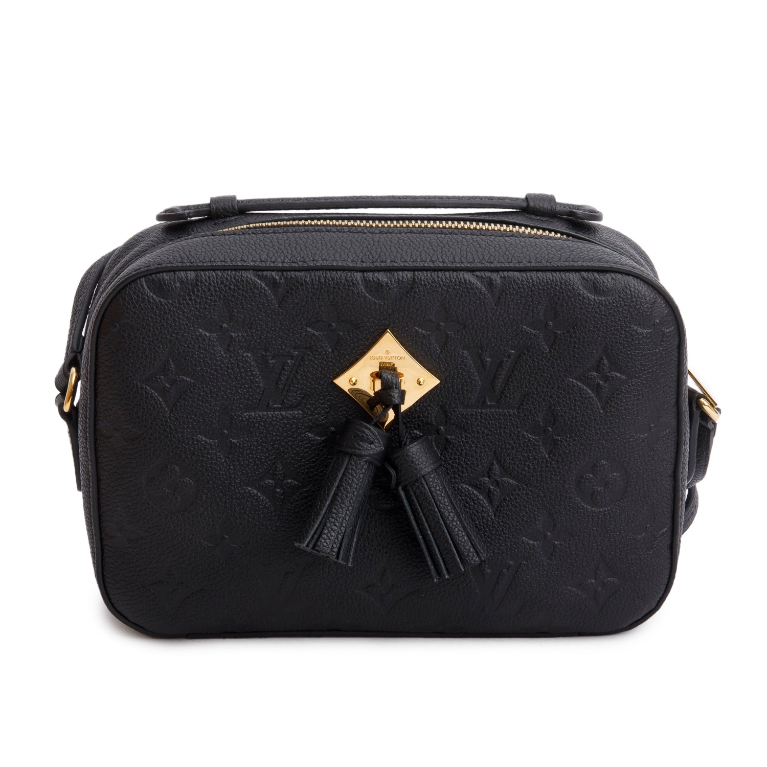 Louis Vuitton Black Monogram Saintonge Crossbody w/ Box