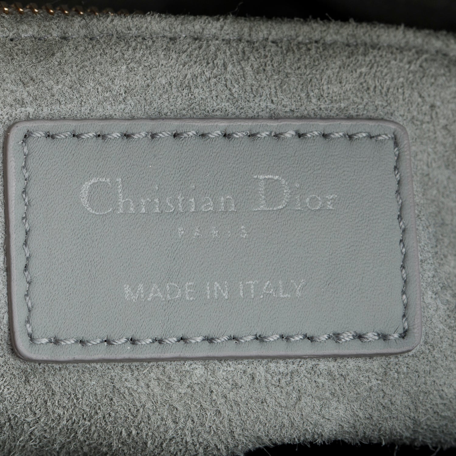 Christian Dior 2020 Gray Ultra Matte Calfskin Cannage Small My ABCDior Lady Dior w/ Strap & Box